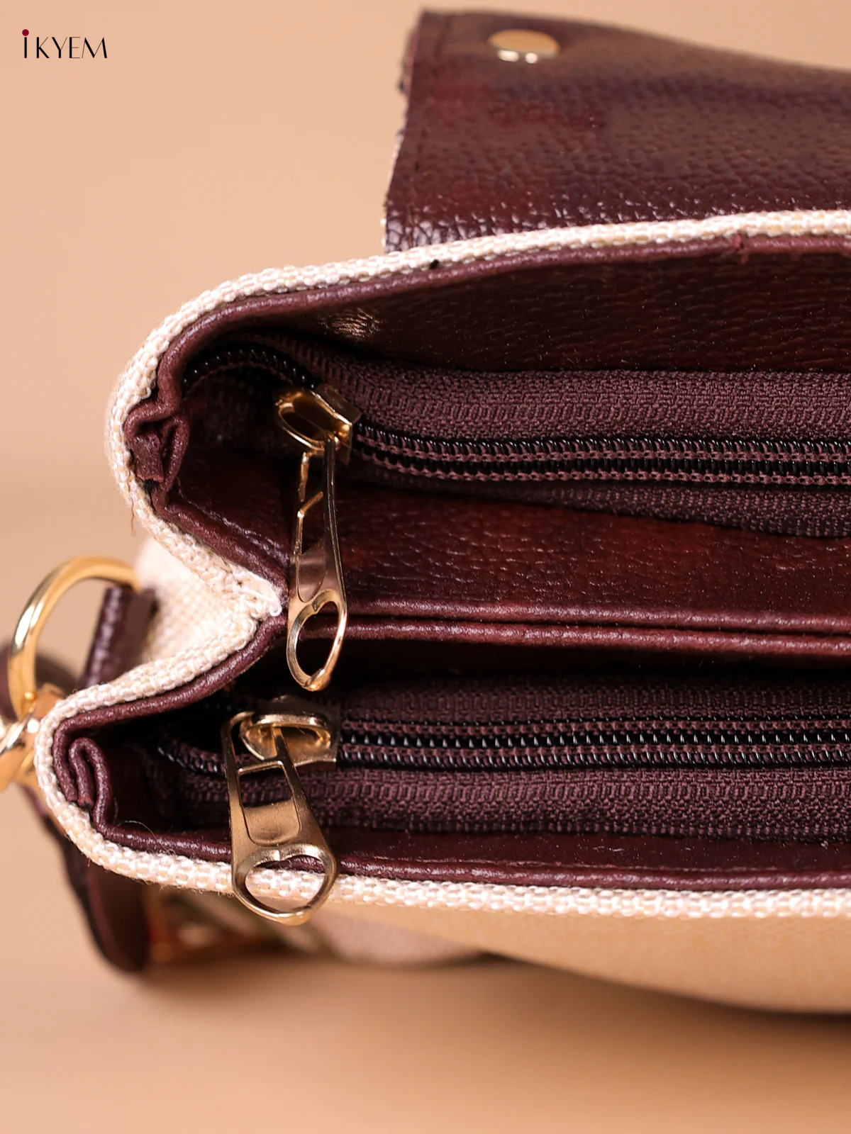 Printed Sling Bag - Cream - Image 3
