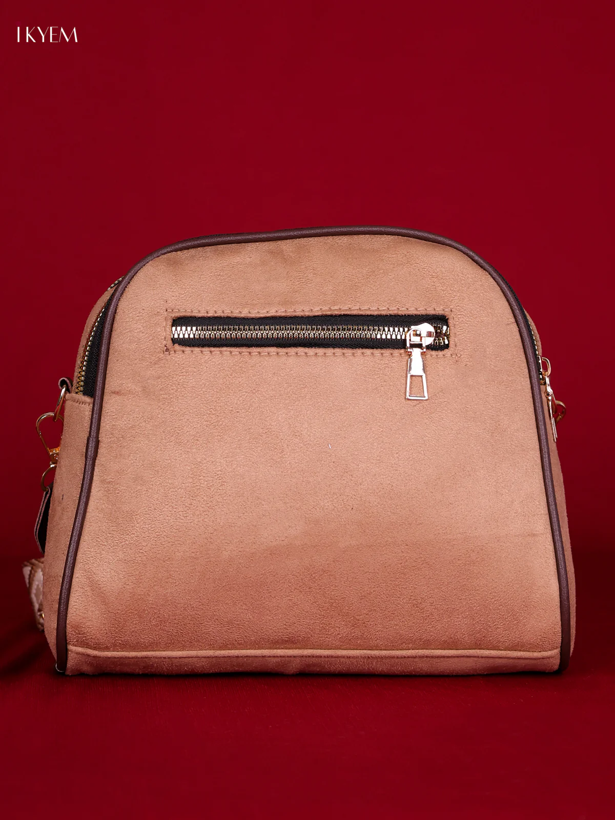 Elephant Printed Sling Bag - Peach - Image 2