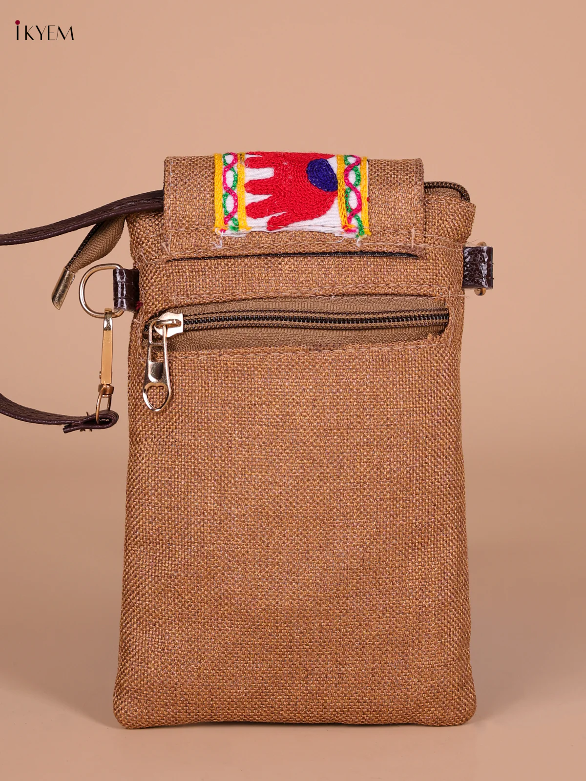 Elephant Printed Sling Bag - Sandle - Image 2