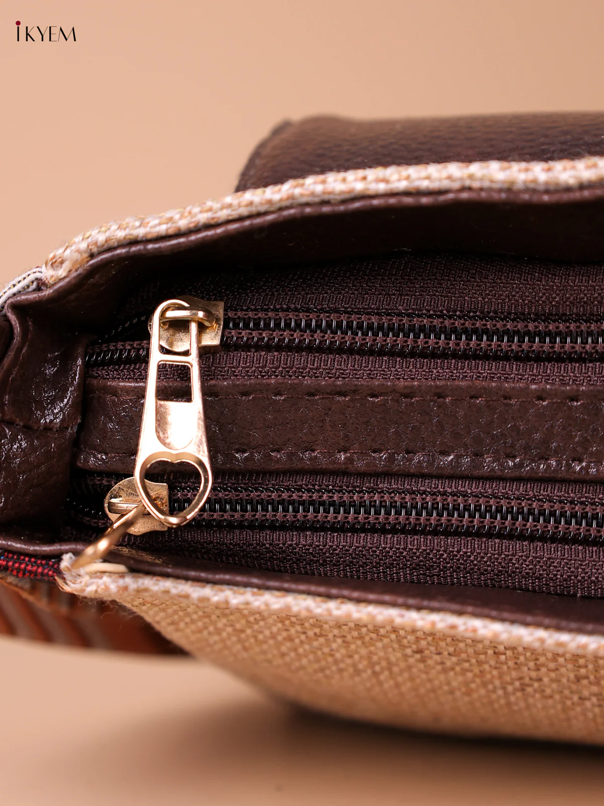 Printed Sling Bag - Peach - Image 3