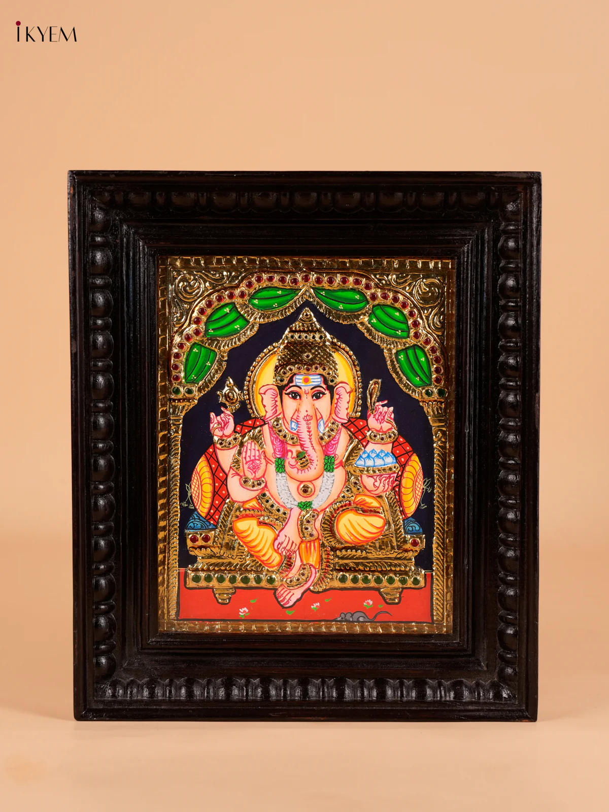 Ganesh Tanjore Painting (13x11)-KED14204