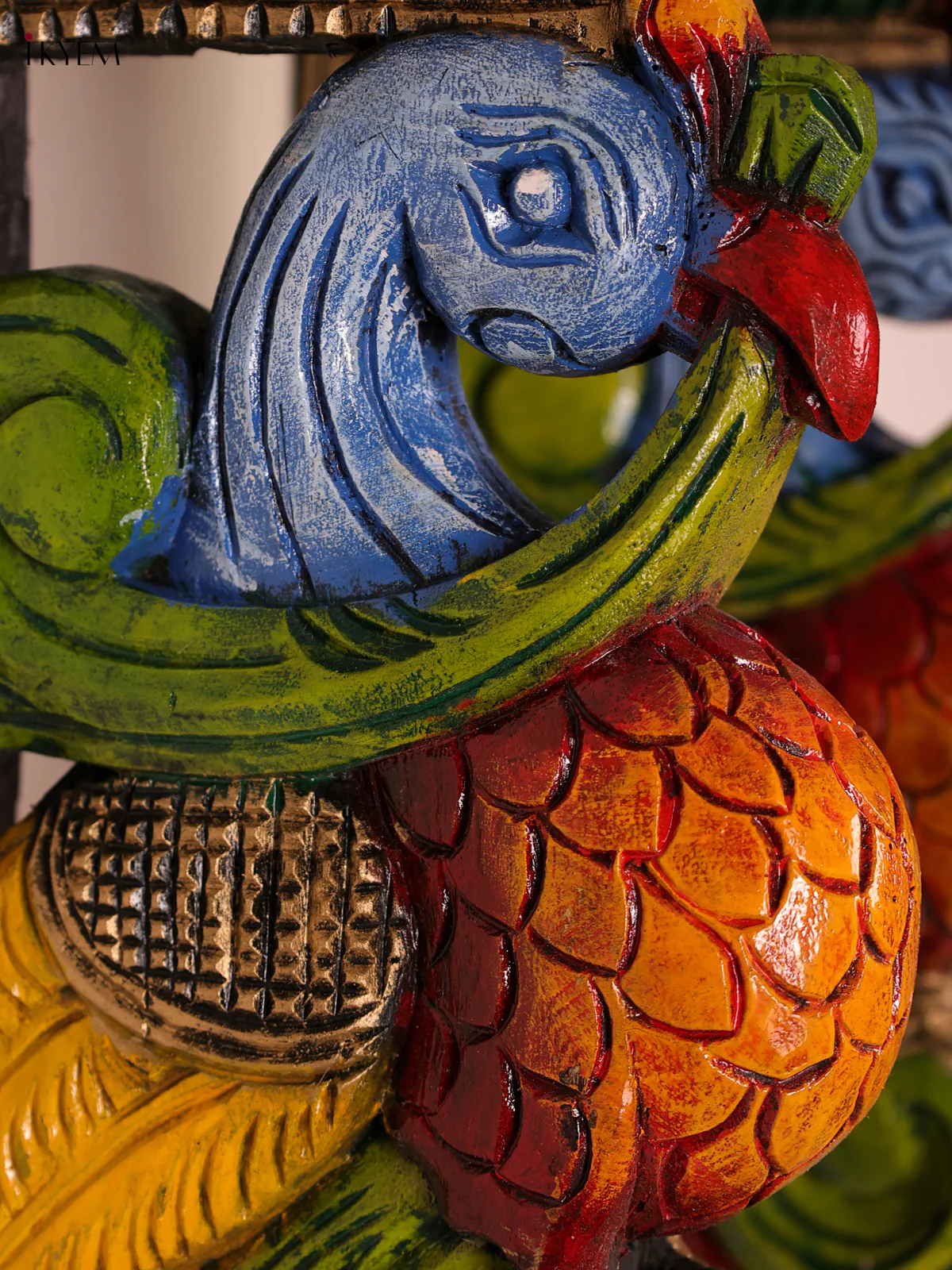 Wooden Handpainted Wall Brakets Set of - 2-KED20011 - Image 2
