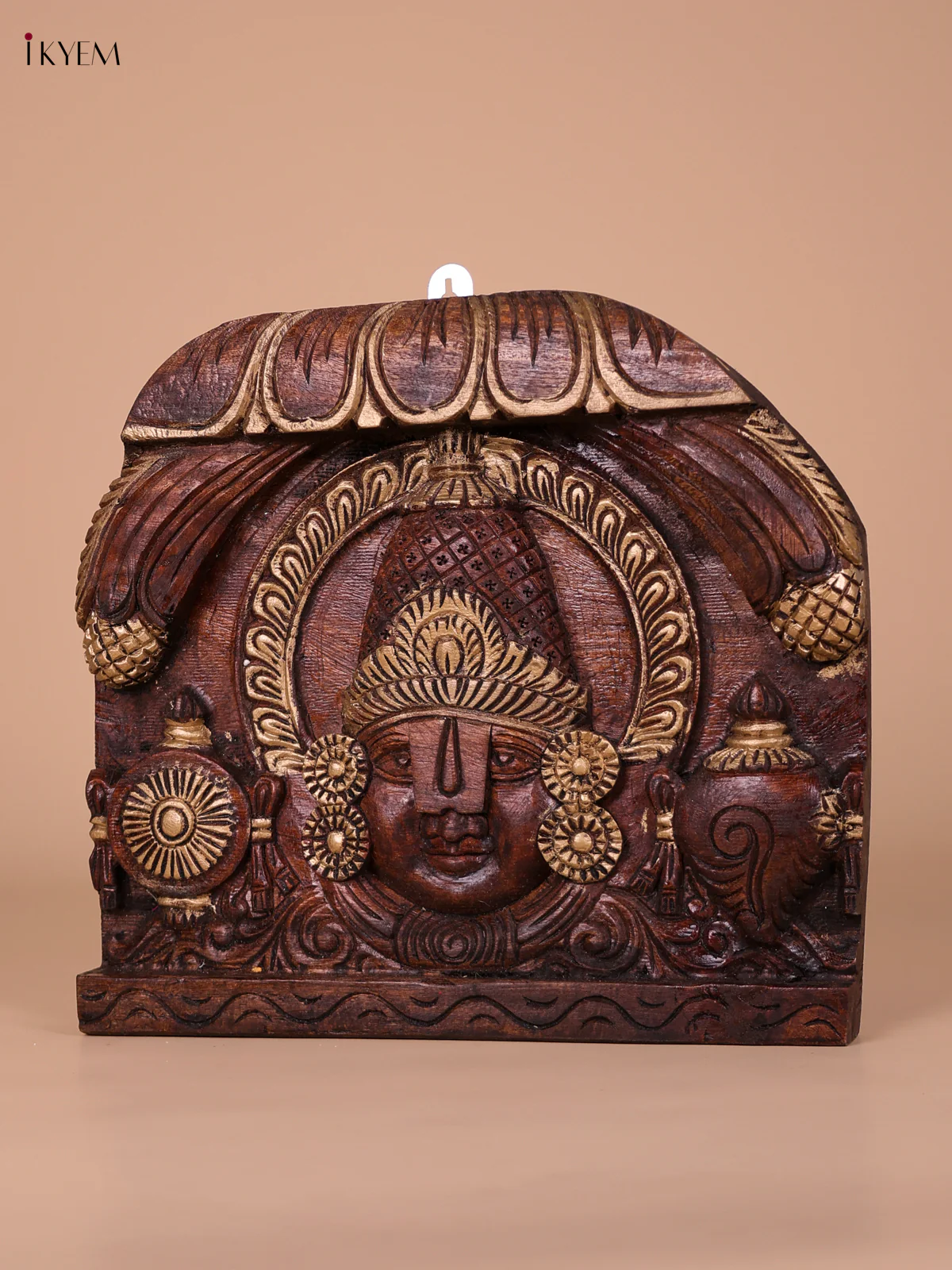 Wooden Balaji Face - 12X12-KED20013 - Image 3
