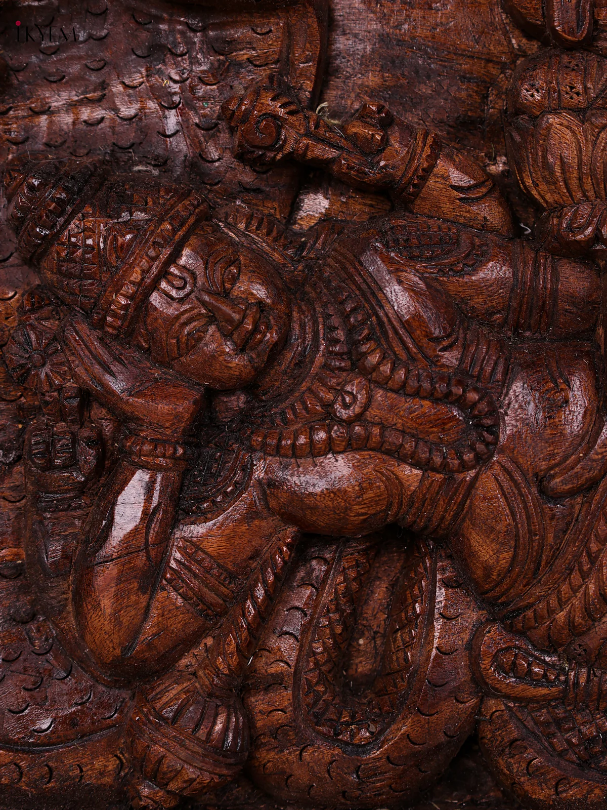 Wooden Ranganathar Statue-KED20014 - Image 2