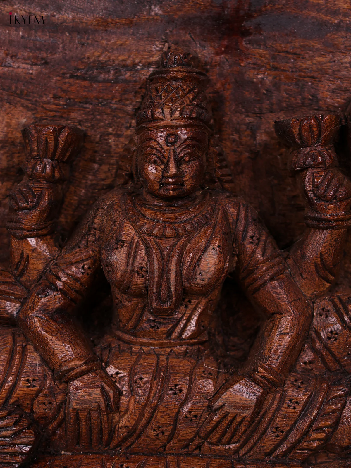 Wooden Ranganathar Statue-KED20014 - Image 3