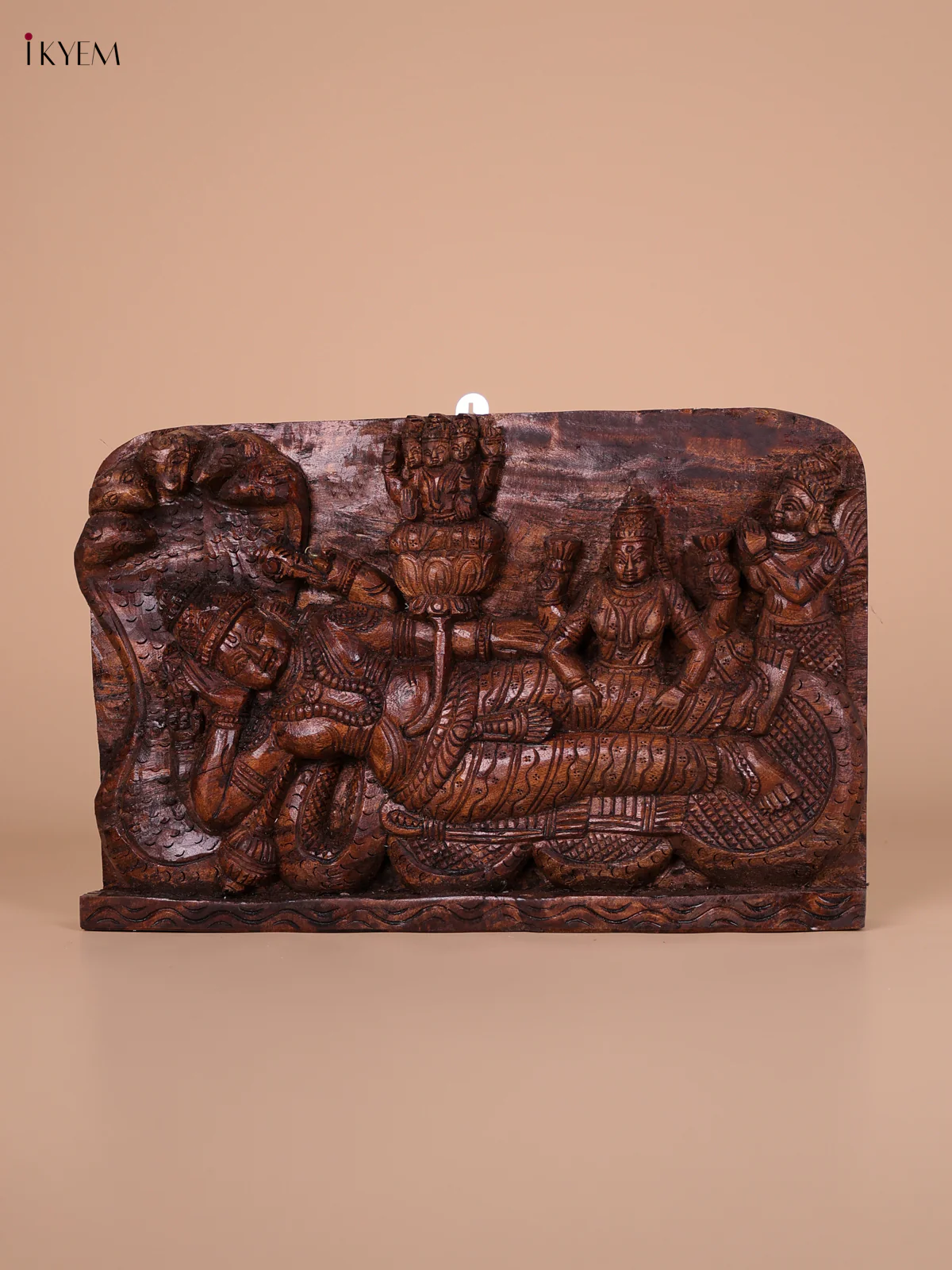 Wooden Ranganathar Statue-KED20014 - Image 5