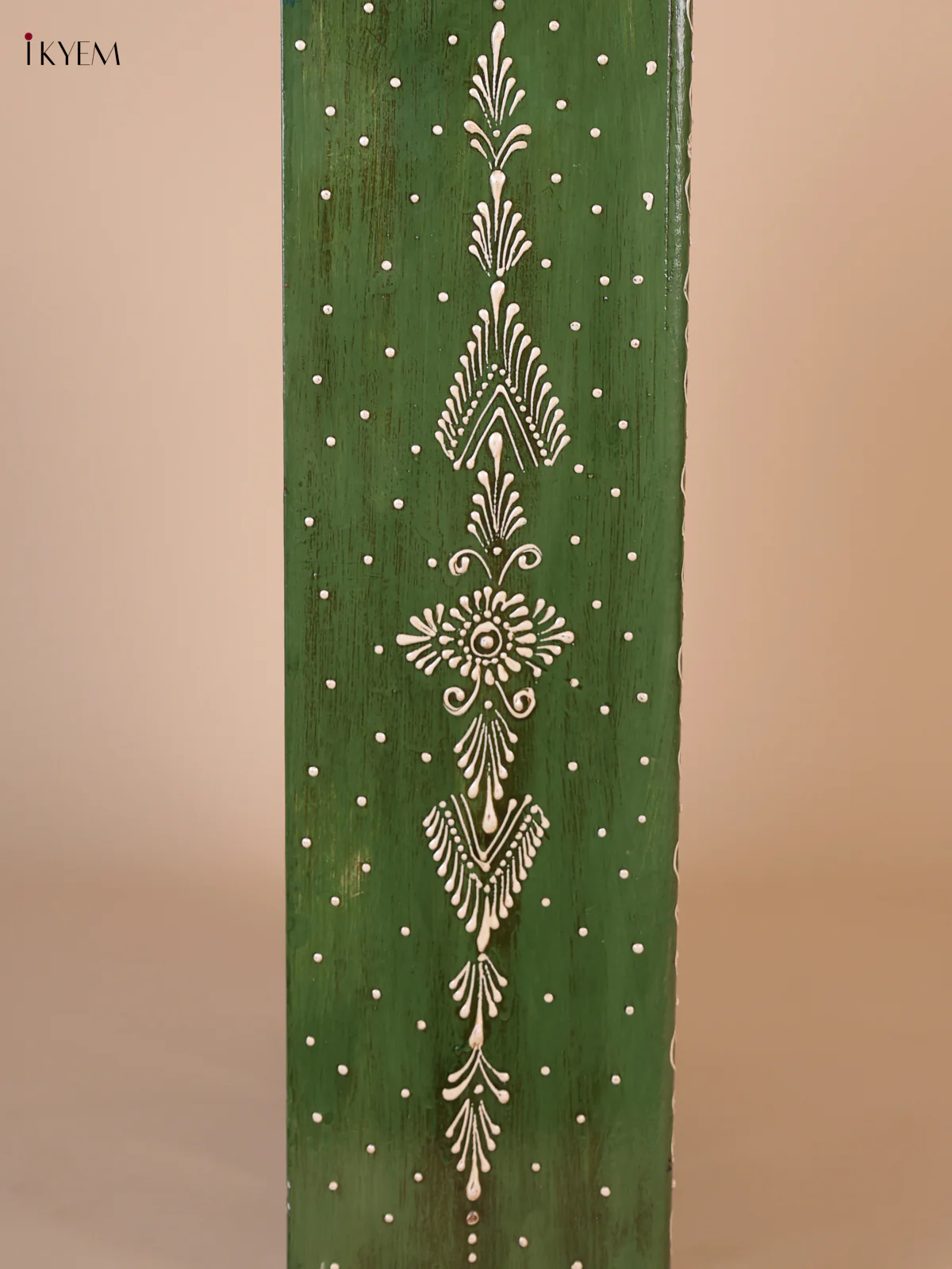 Wooden Handpainted Ornament Displays 12 Rectangle Boxes - Green-KEE02028 - Image 4