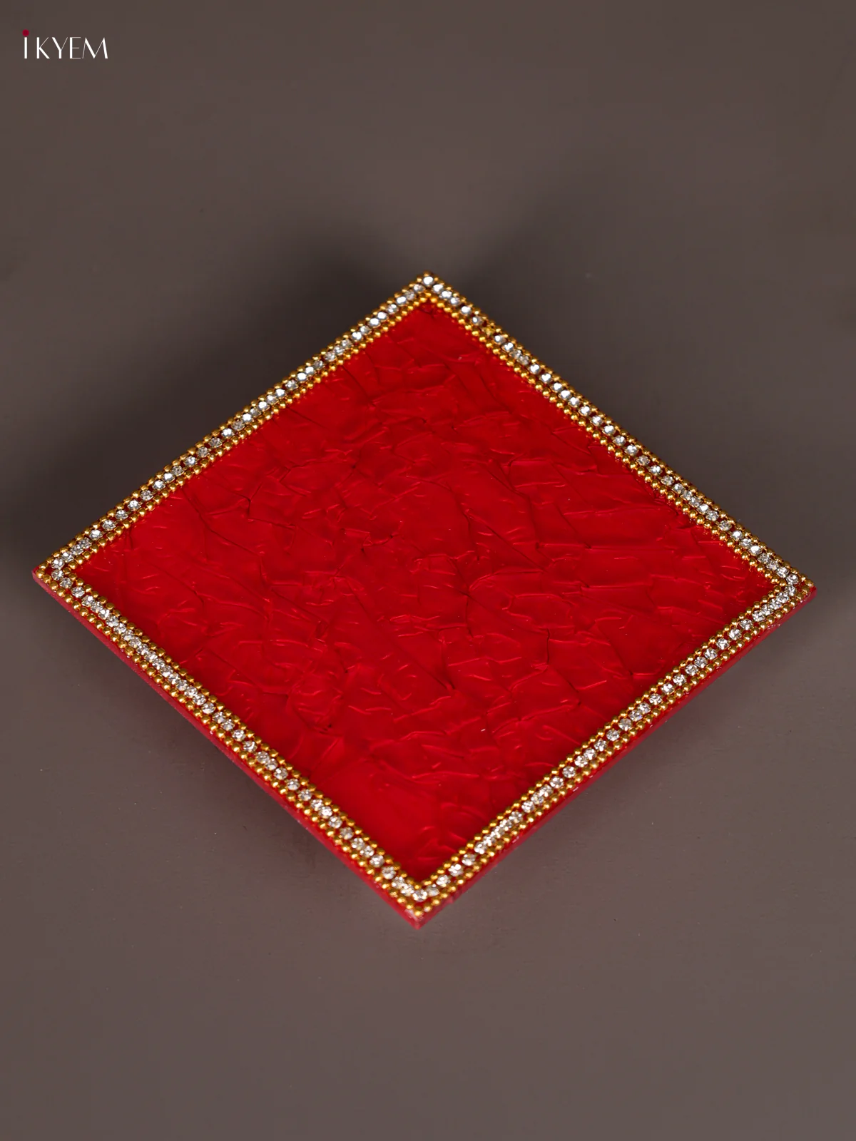 Stone work Fiber Glass Manai - Red-KEE09016 - Image 2