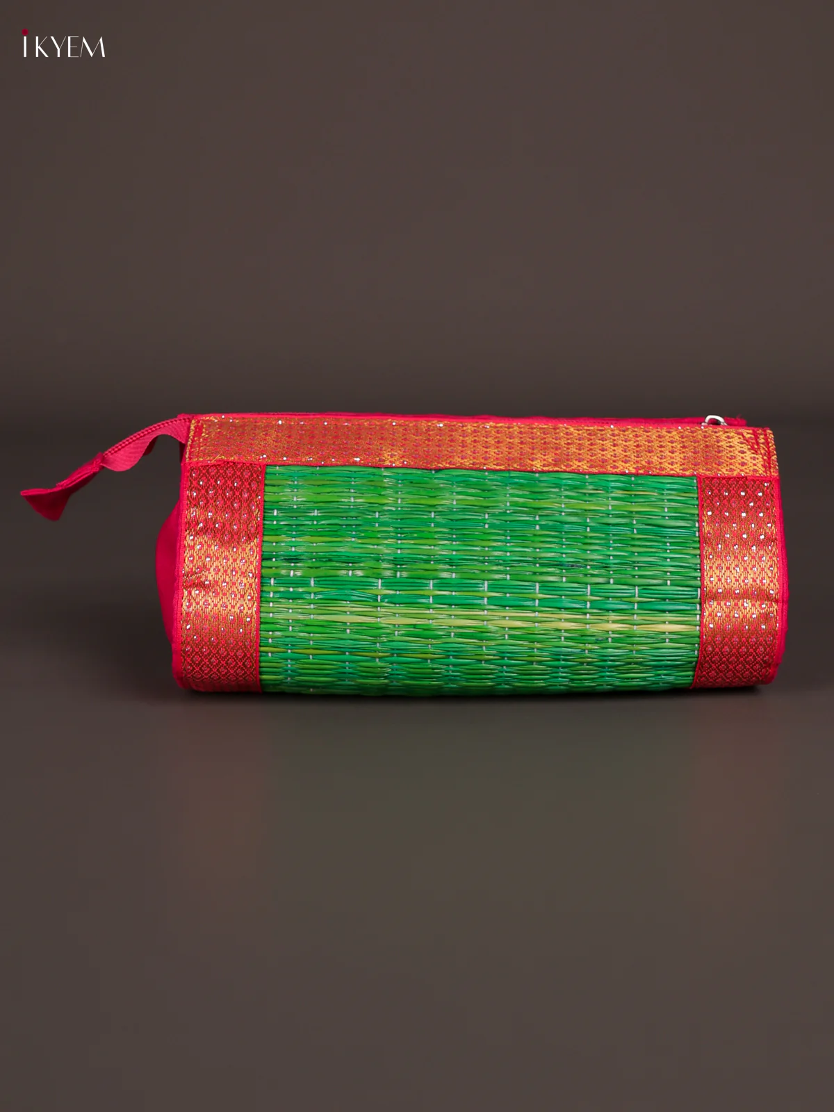 Korai Purse With Zari Border - Green-KEE12006 - Image 3
