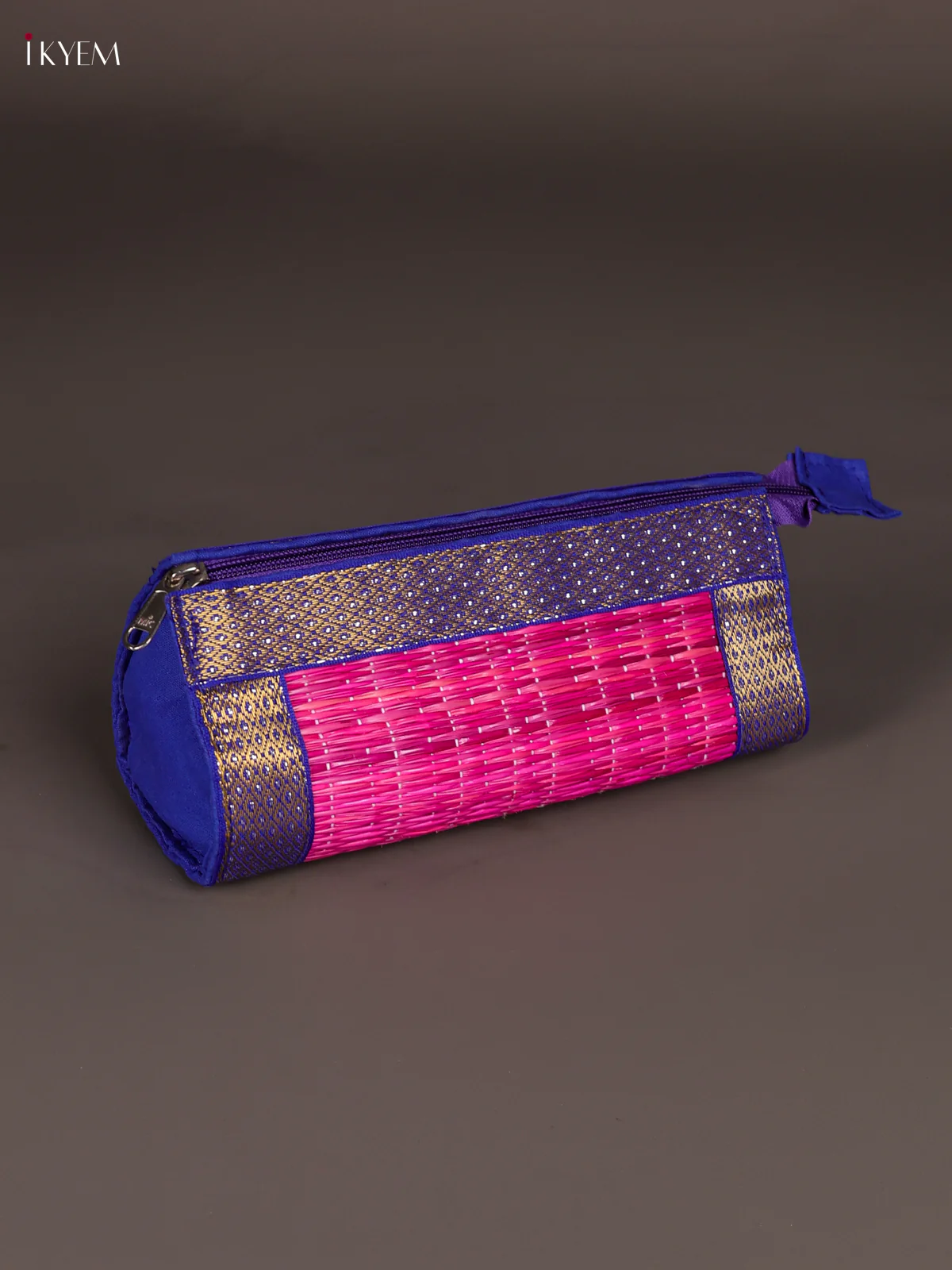 Korai Purse With Zari Border - Pink-KEE12007