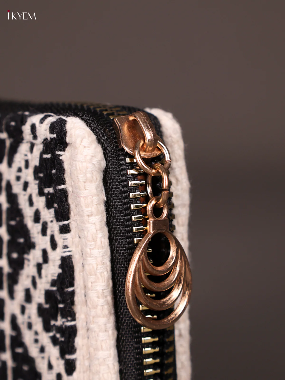 Ajrakk Print Wallet Black&White-KEE16011 - Image 3