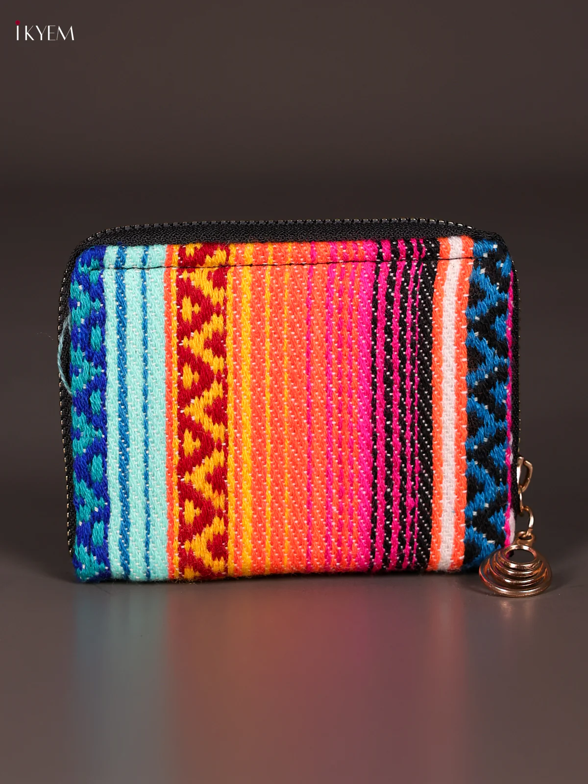 Ikkat Print Wallet- Multi colour-KEE16015