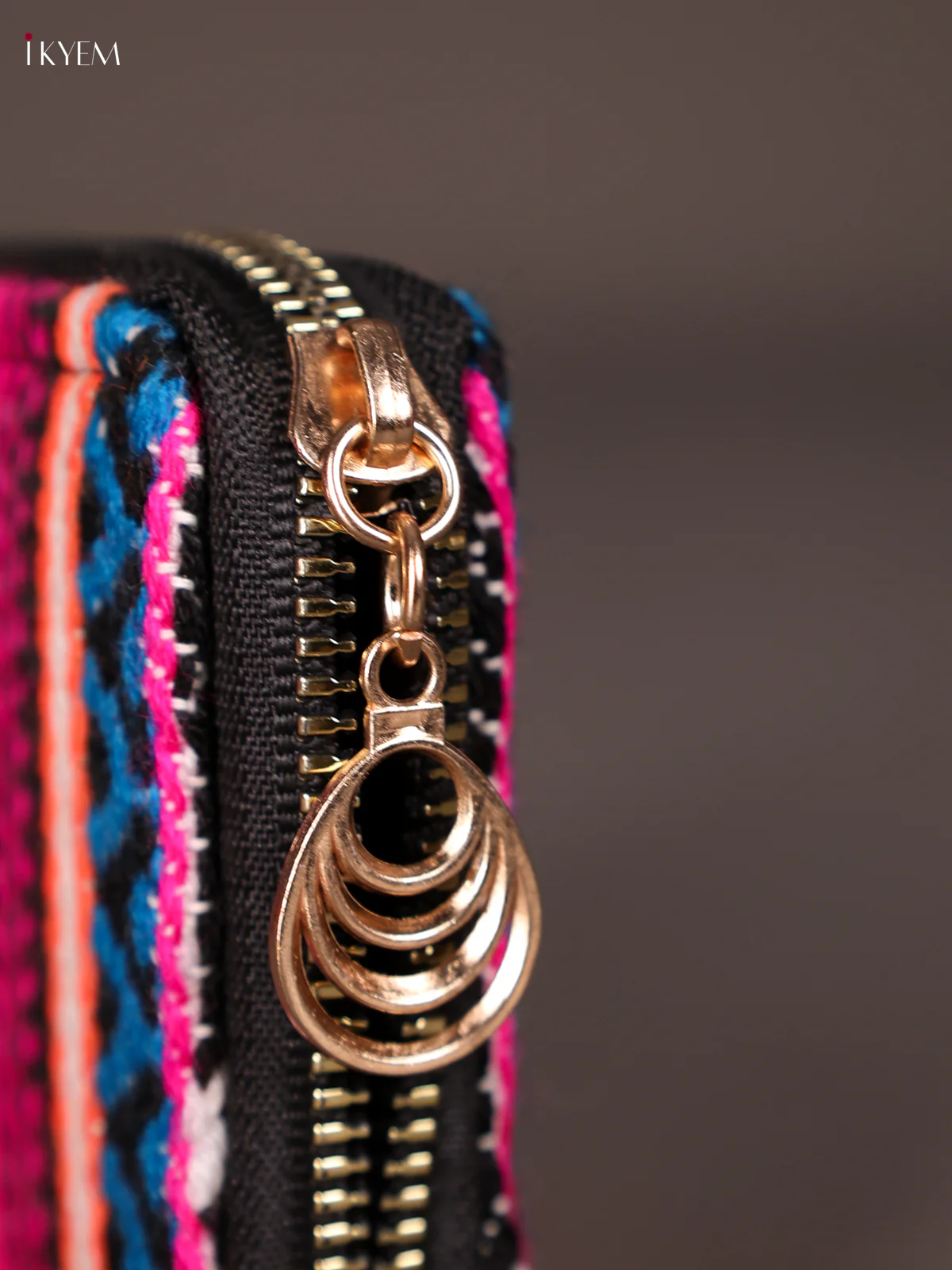 Ikkat Print Wallet- Multi colour-KEE16015 - Image 3