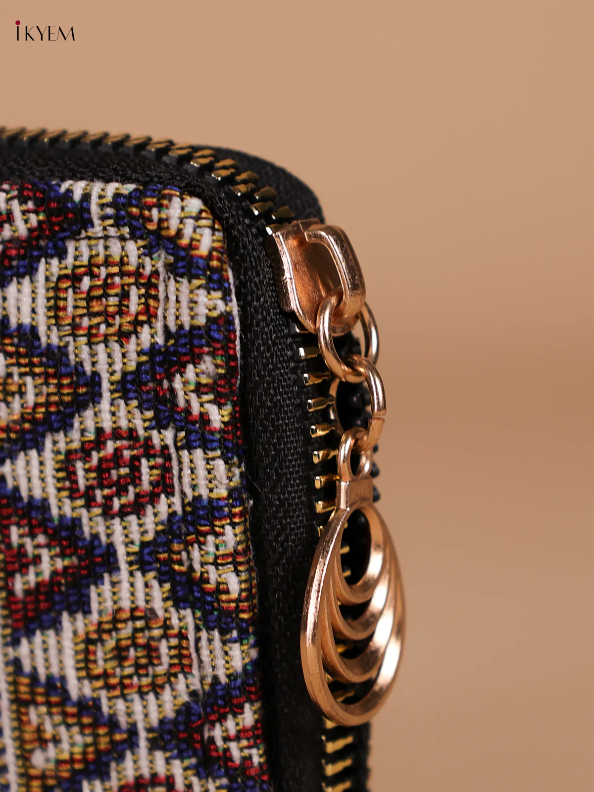 Ikkat Print Wallet- Brown-KEE16018 - Image 3