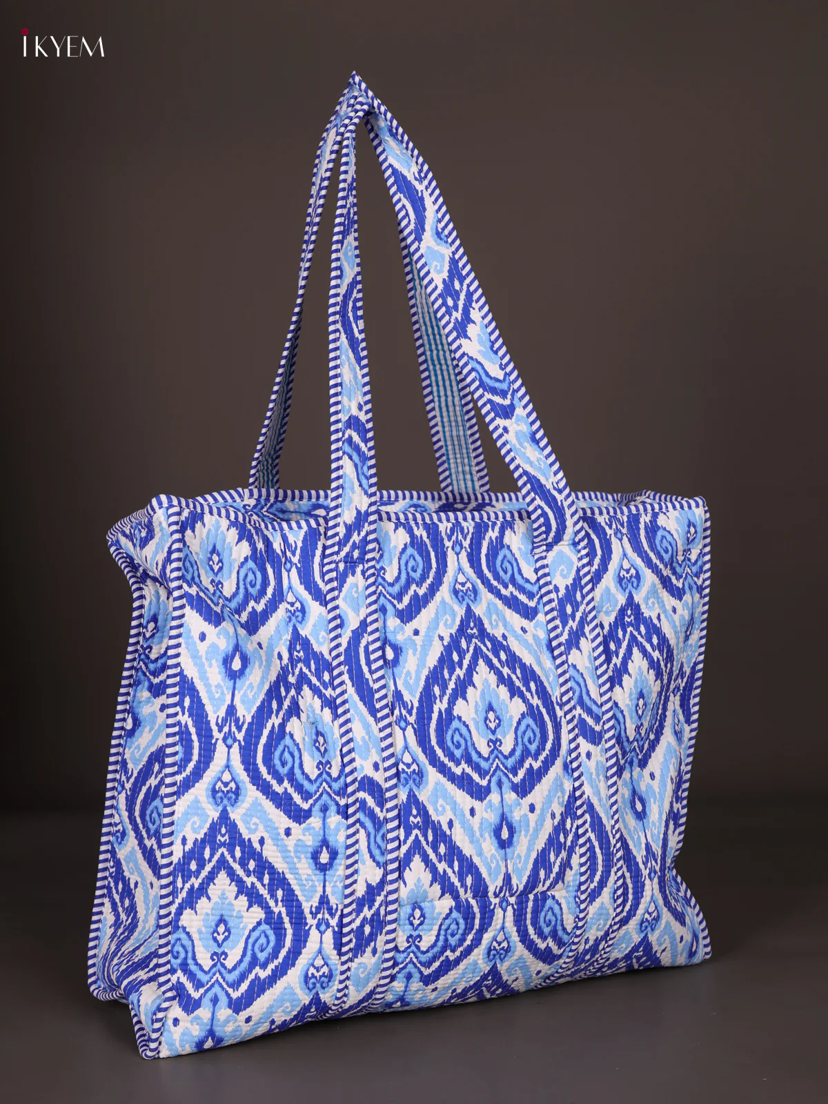 Printed Hand bag Blue-KEE16034 - Image 2