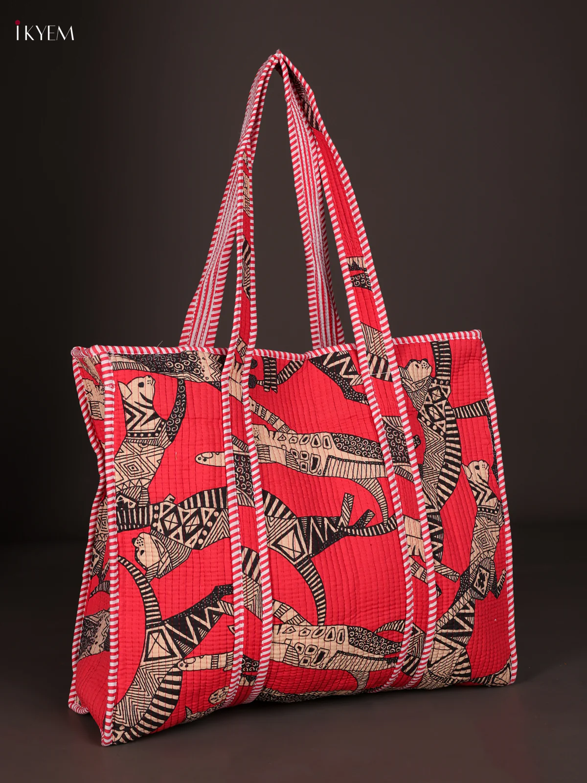 Cheetah Printed Hand Bag- Red-KEE16054 - Image 2