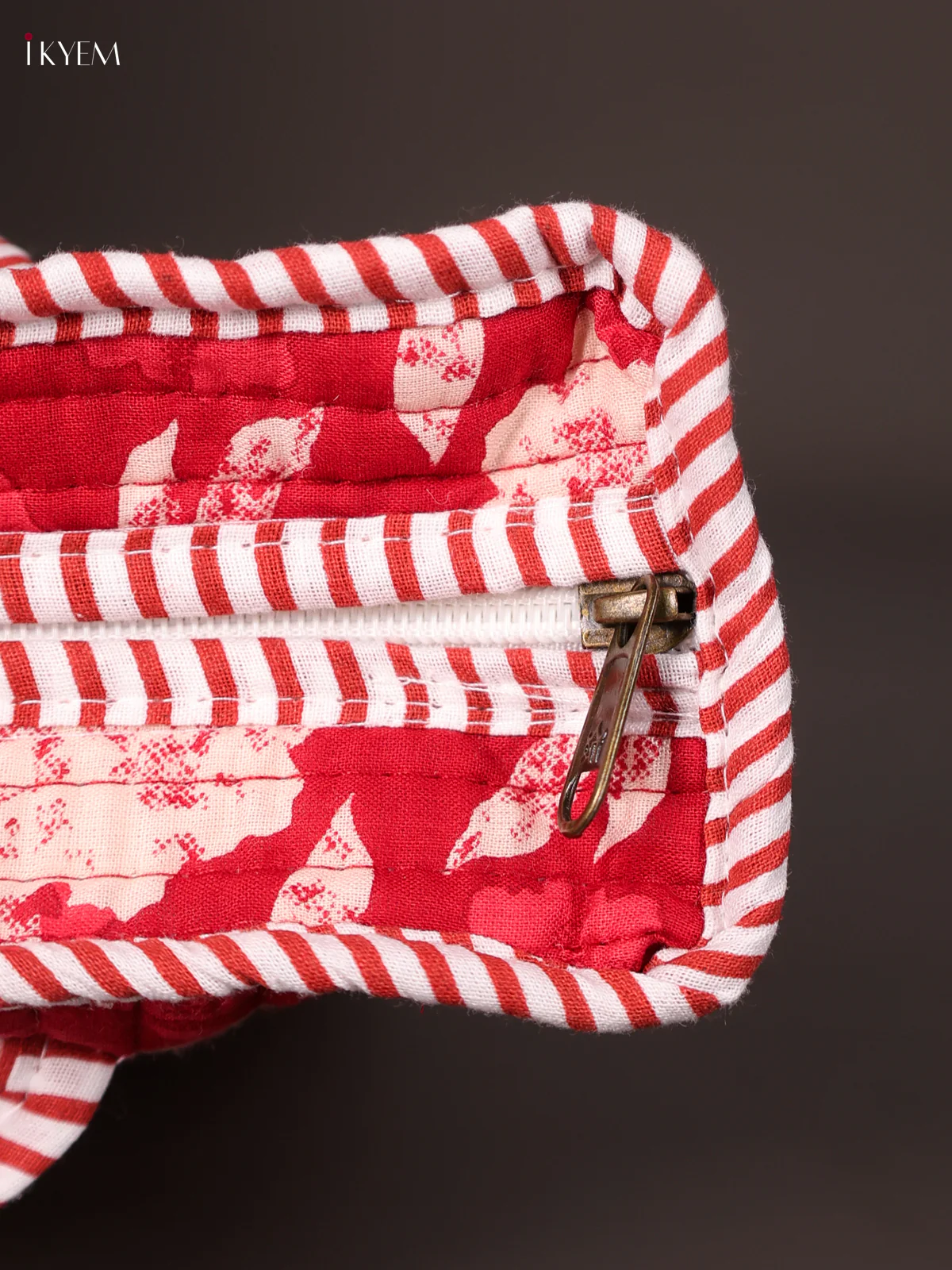 Printed Hand bag - Red-KEE16061 - Image 3