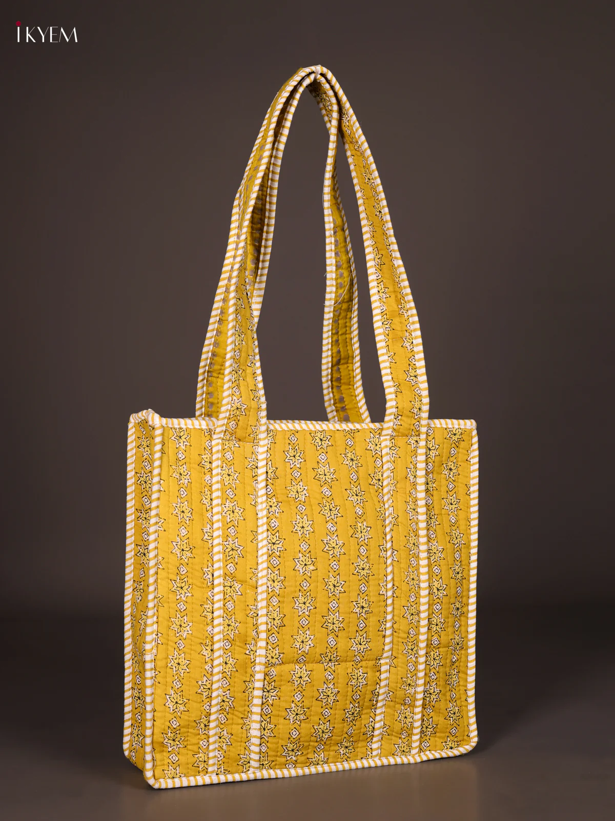 Printed Hand bag Yellow-KEE16062 - Image 2