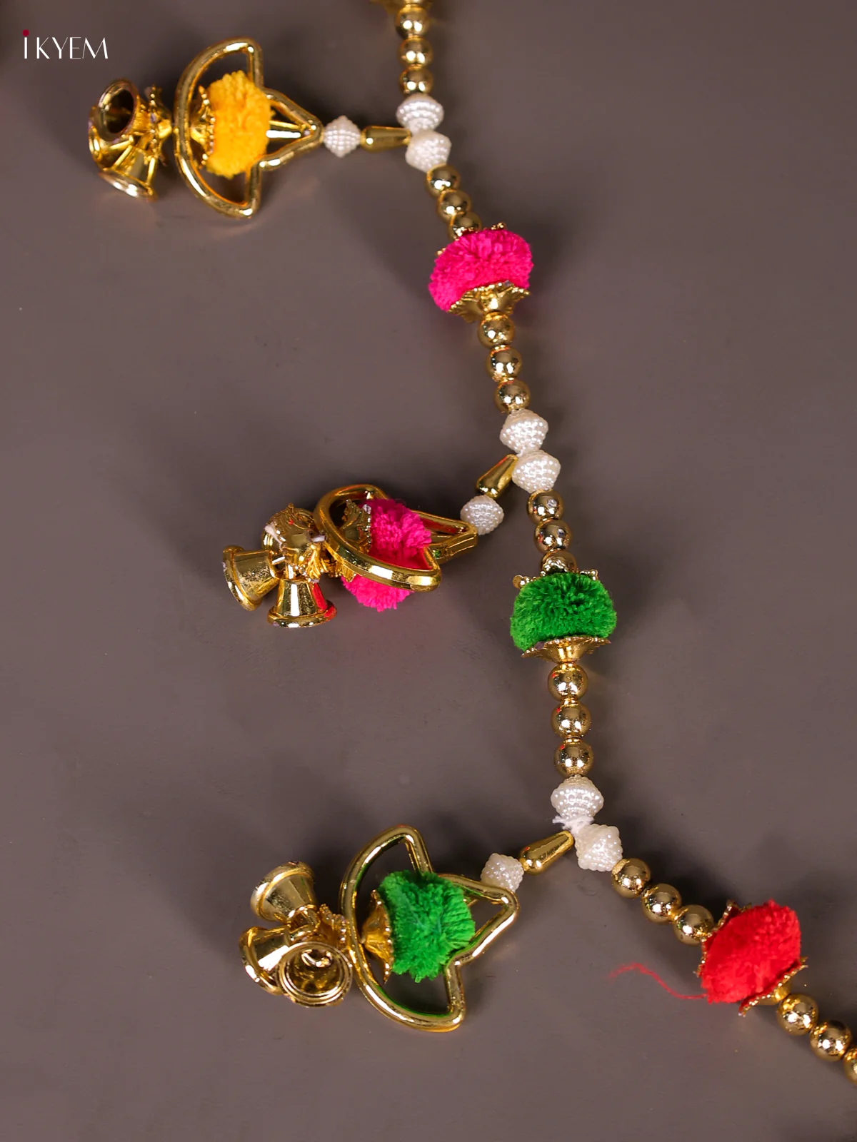 Ganesha Printed Thoran Set With Pearls-KEE27003 - Image 3