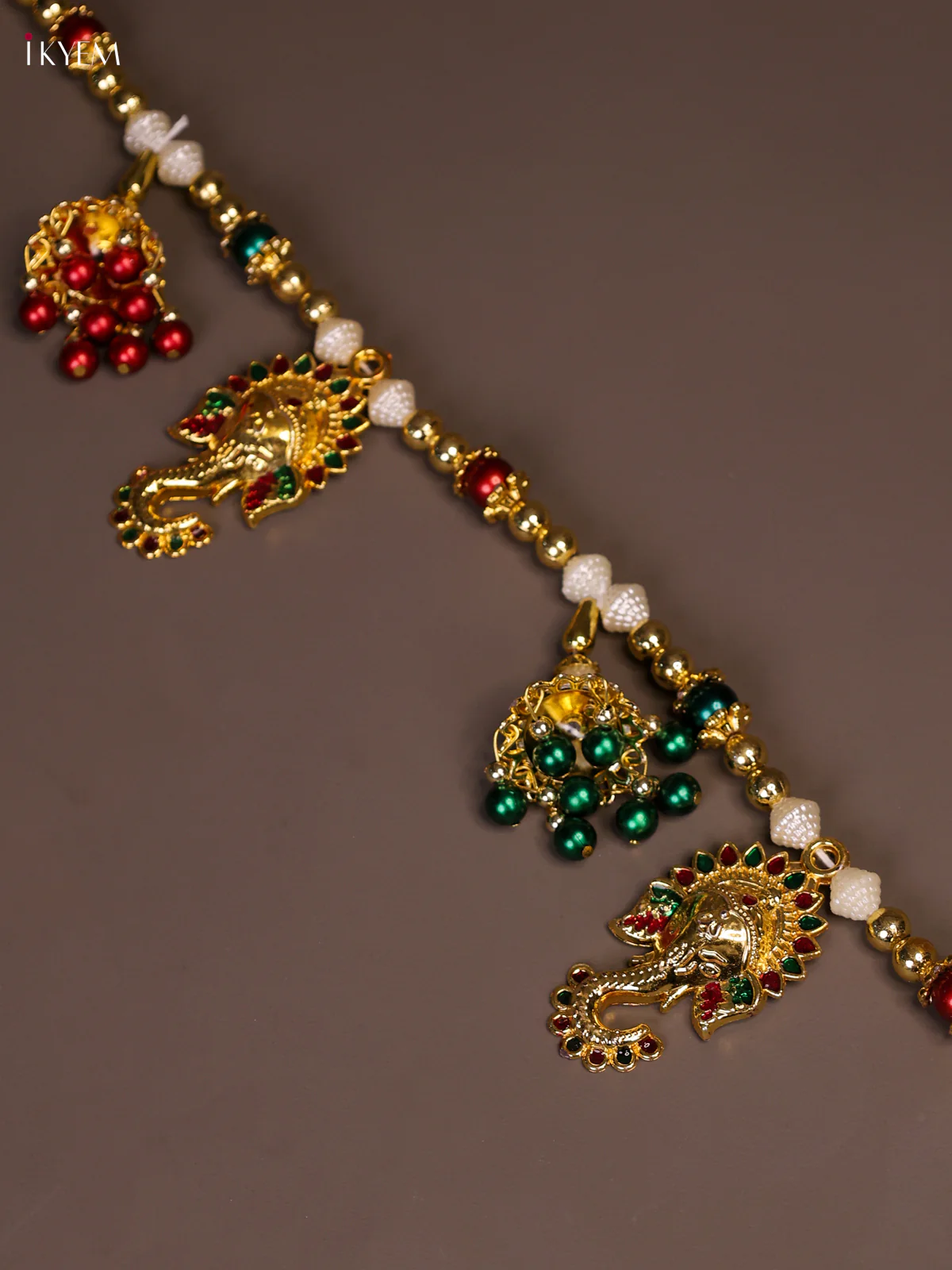 GaneshaThoran Set With Pearls-KEE27004 - Image 3