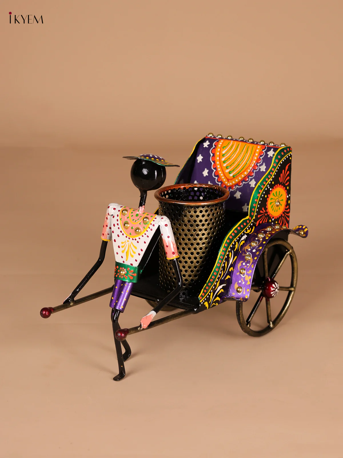 Metal Bycycle Men With Pen Stand-KEE28010 - Image 2