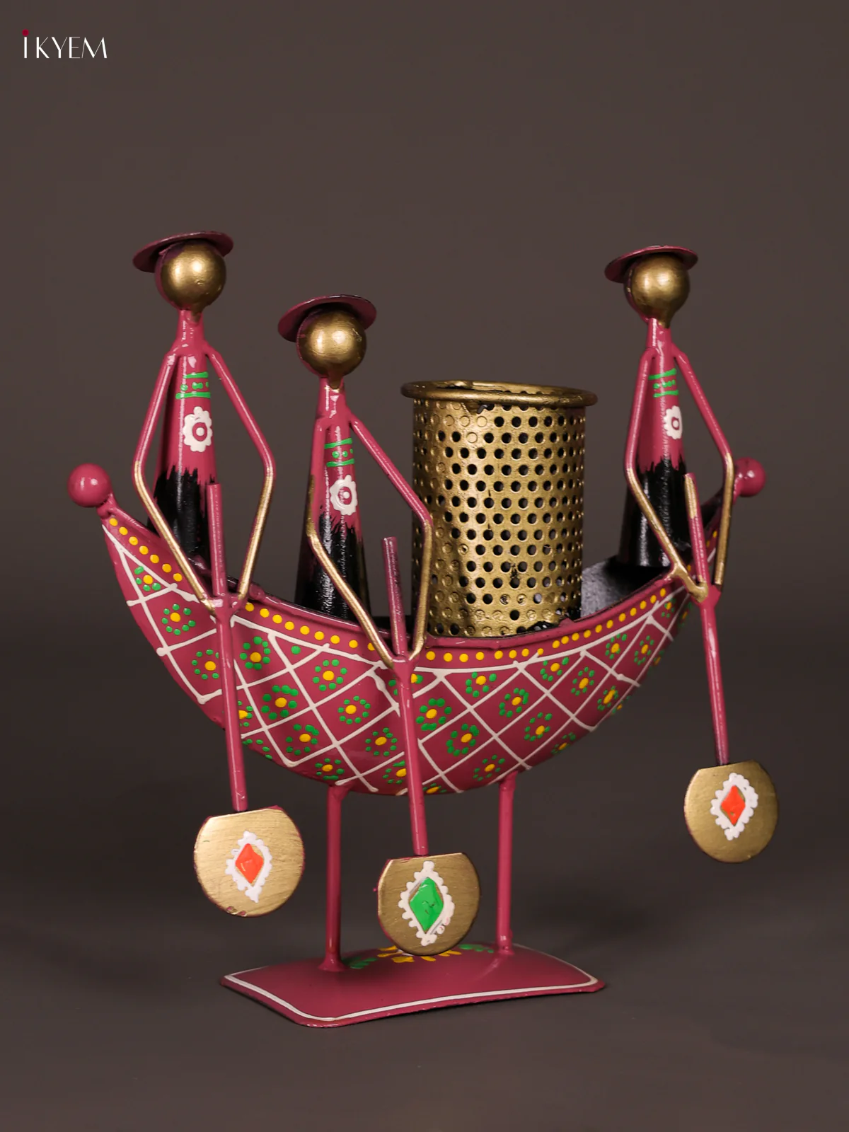 Metal Boat Musician With Pen Stand-KEE28011 - Image 5