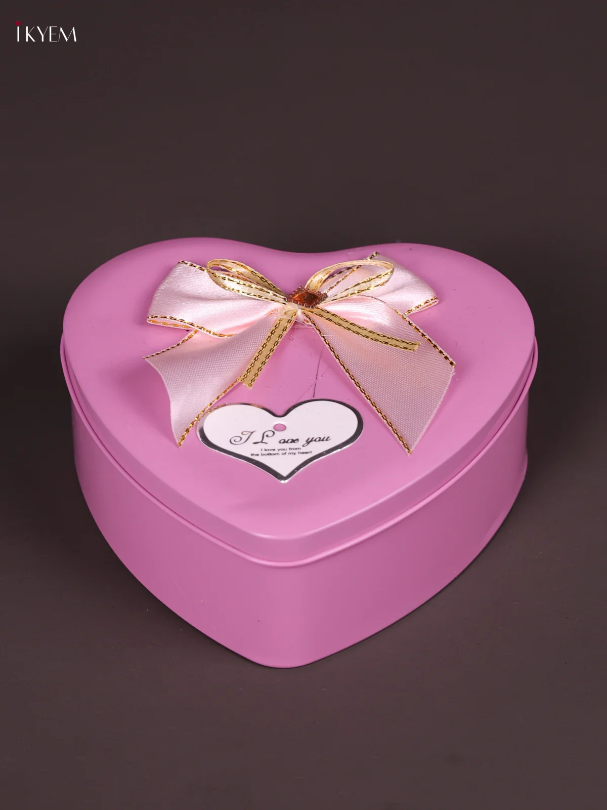 Heart Shaped Tin Box-Baby Pink-KEF09019