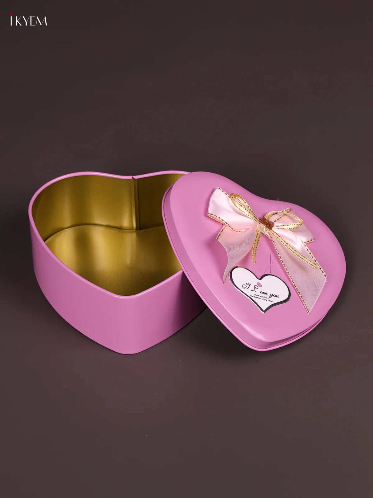 Heart Shaped Tin Box-Baby Pink-KEF09019 - Image 2