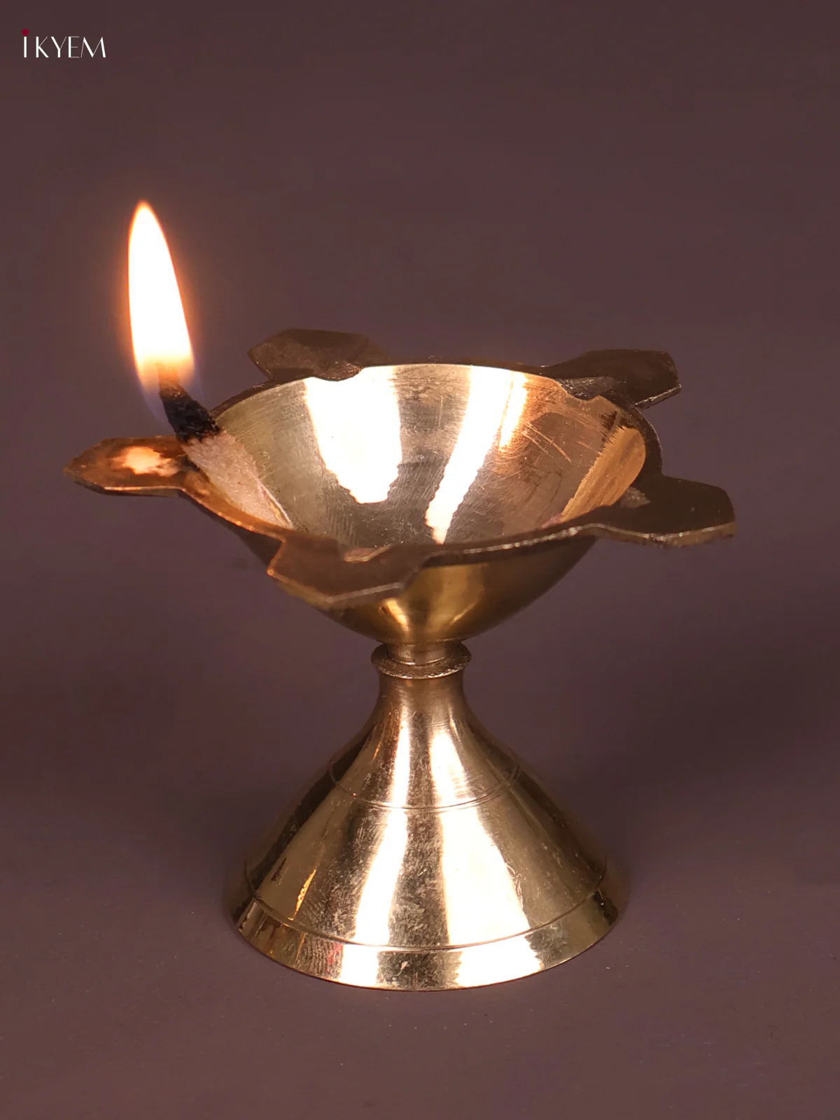 Brass Traditional 5 Face Diya-KEF10011