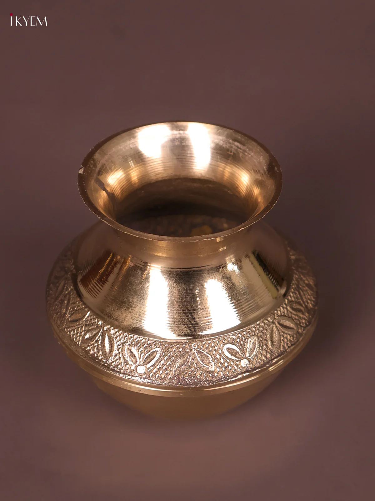 Brass Kubera Kalash set - set of 5 (8.5 in)-KEF10058 - Image 3