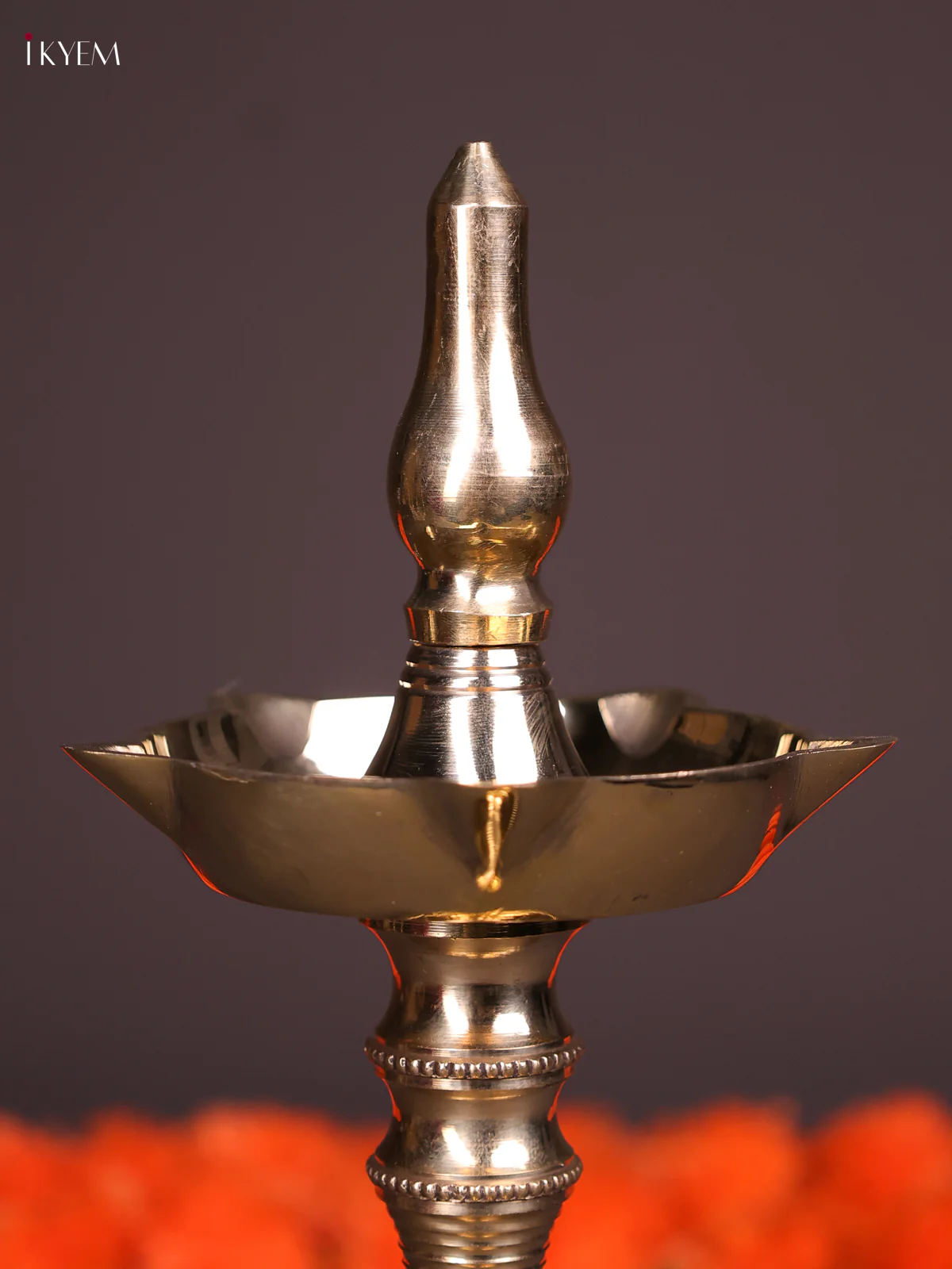 Brass 5 face Kuthu Vilaku 12 Inch-KEF10068 - Image 2