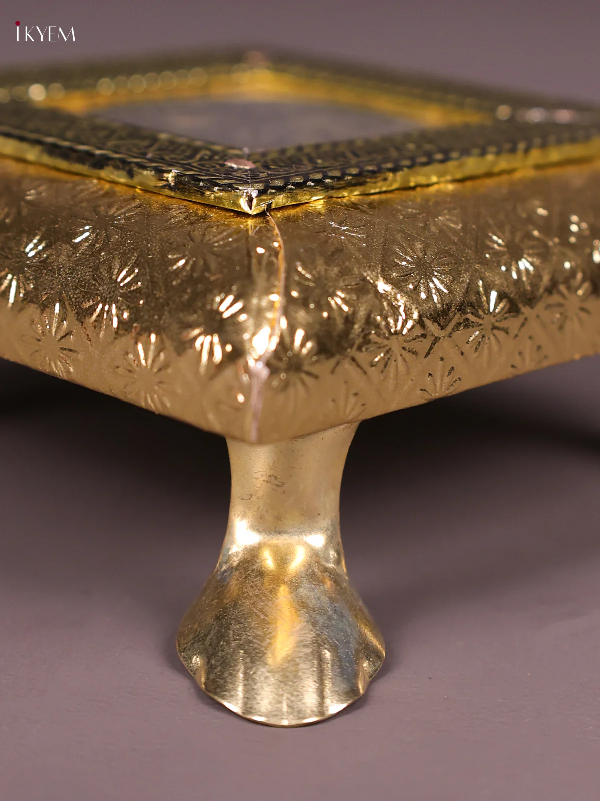 Oxidised Meenakari Bajot(4x4)-Gold-KEF13001 - Image 3