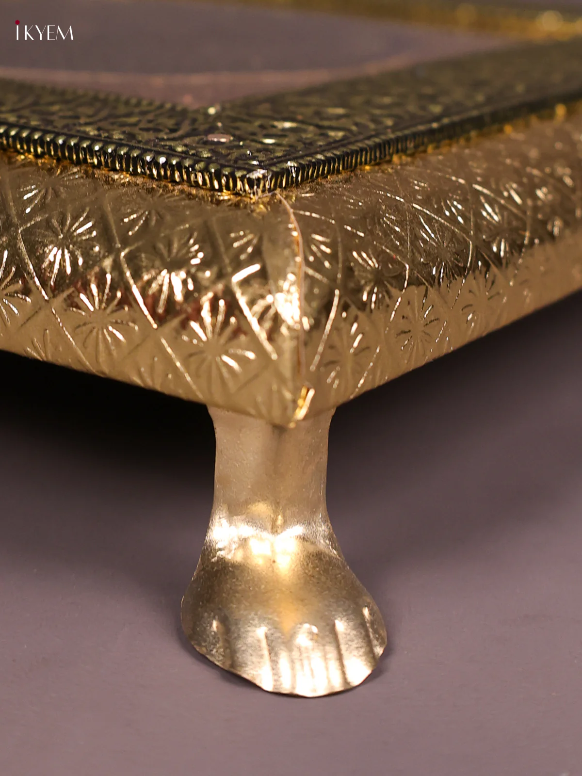 Oxidised Meenakari Bajot(8x8)-Gold-KEF13005 - Image 2