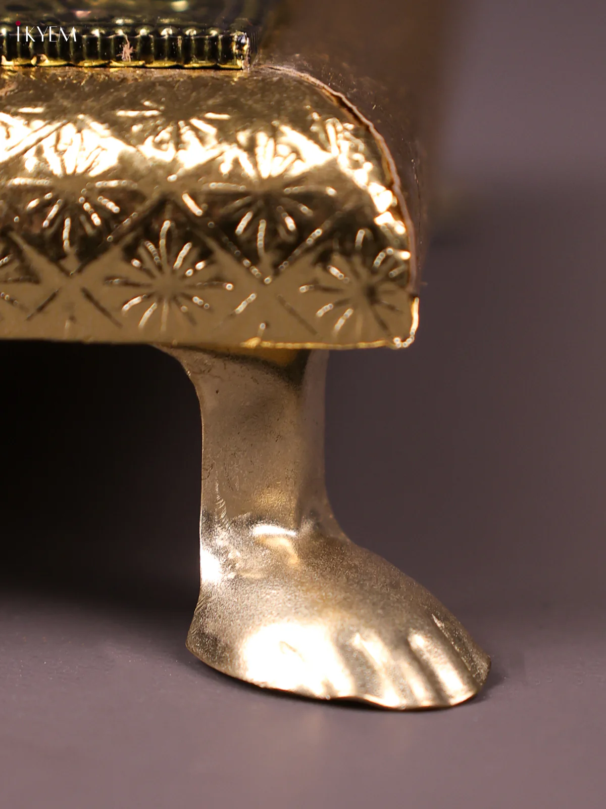 Oxidised Meenakari Bajot(8x8)-White-KEF13006 - Image 3