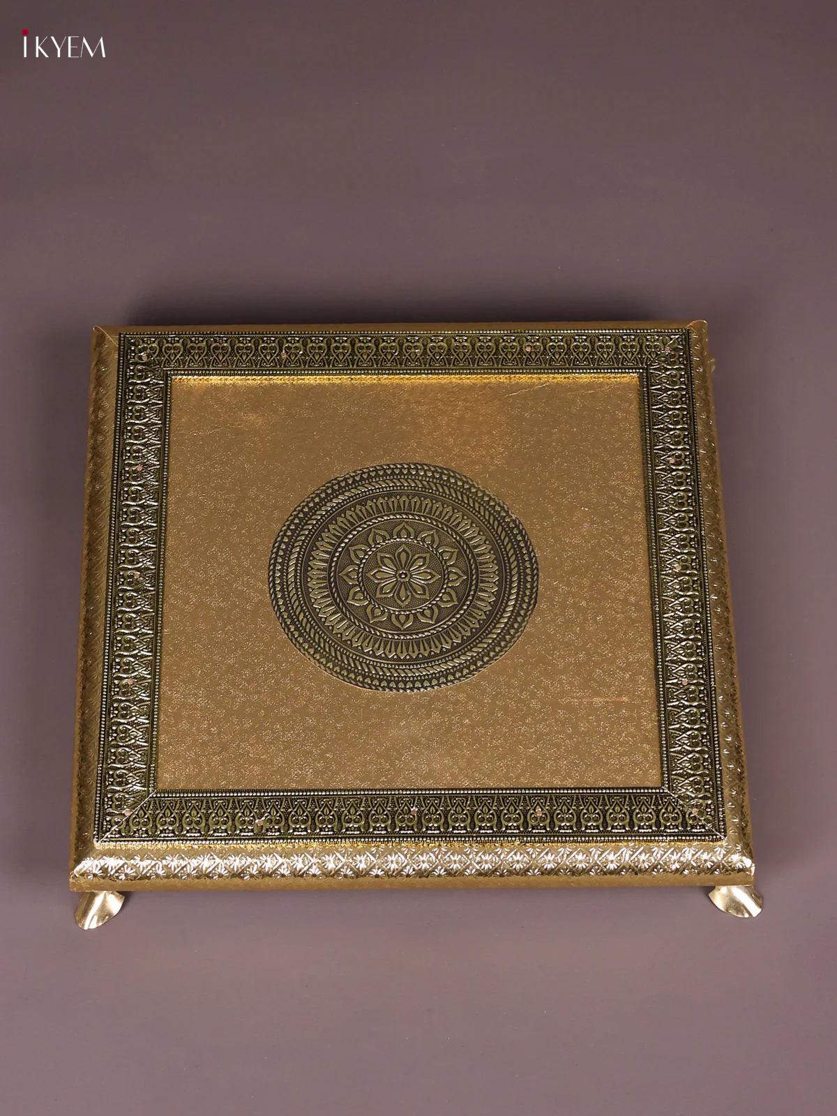 Oxidised Meenakari Bajot(12x12)-Gold-KEF13009