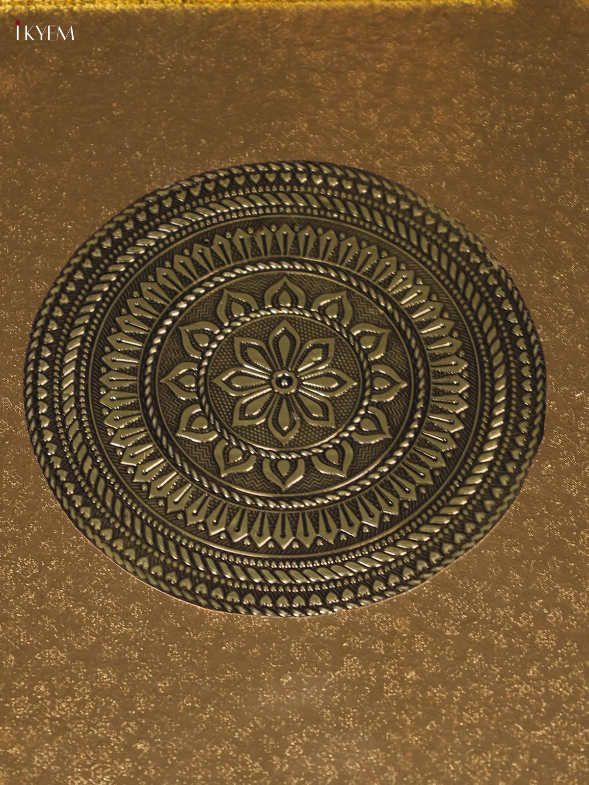Oxidised Meenakari Bajot(12x12)-Gold-KEF13009 - Image 2