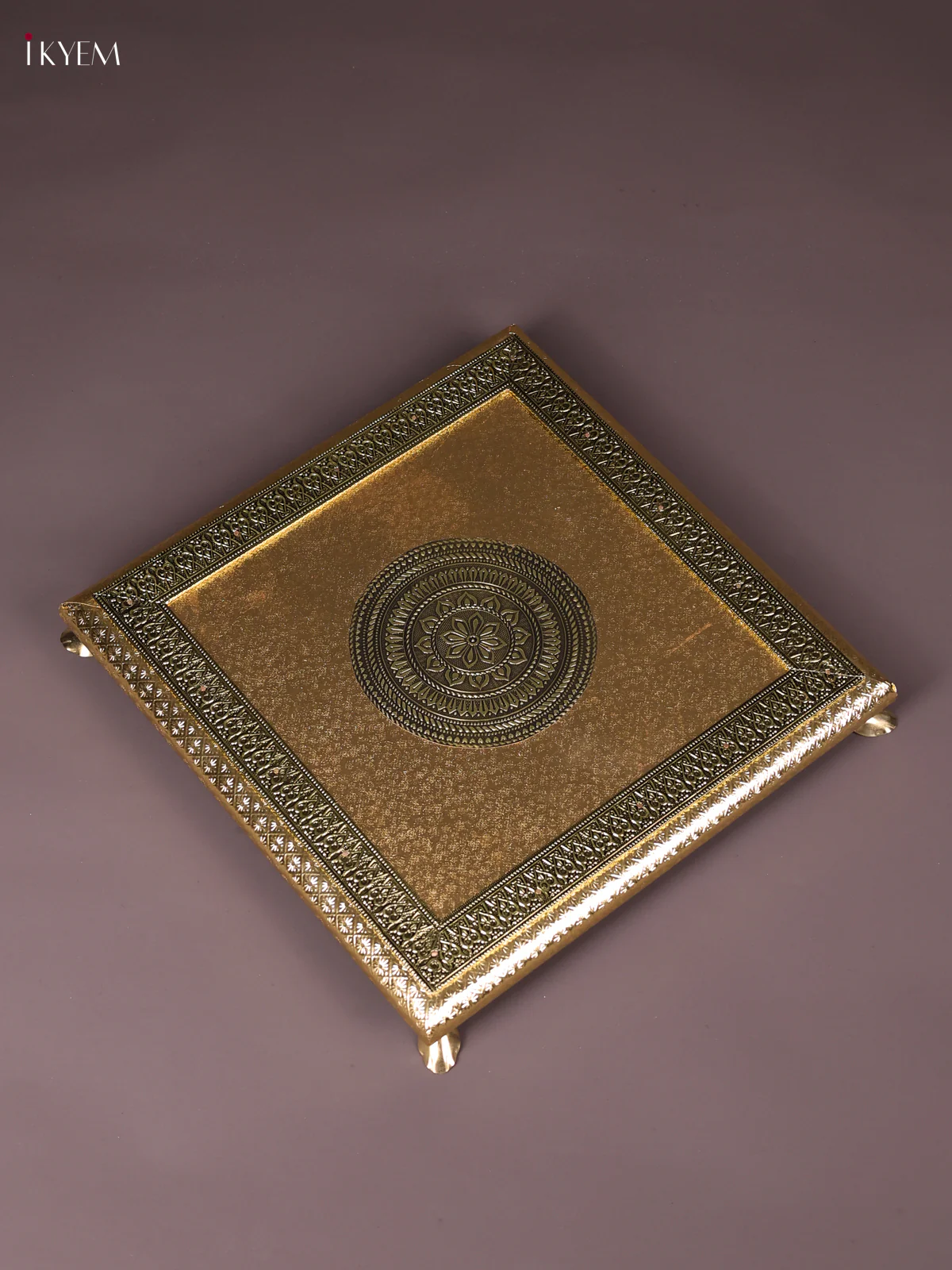 Oxidised Meenakari Bajot(12x12)-Gold-KEF13009 - Image 4