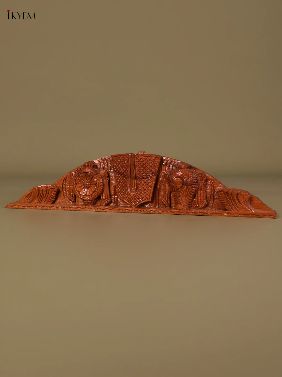 Teak Wood Shank Chakram Namam Panel(21x5)-KEF20003 - Image 4
