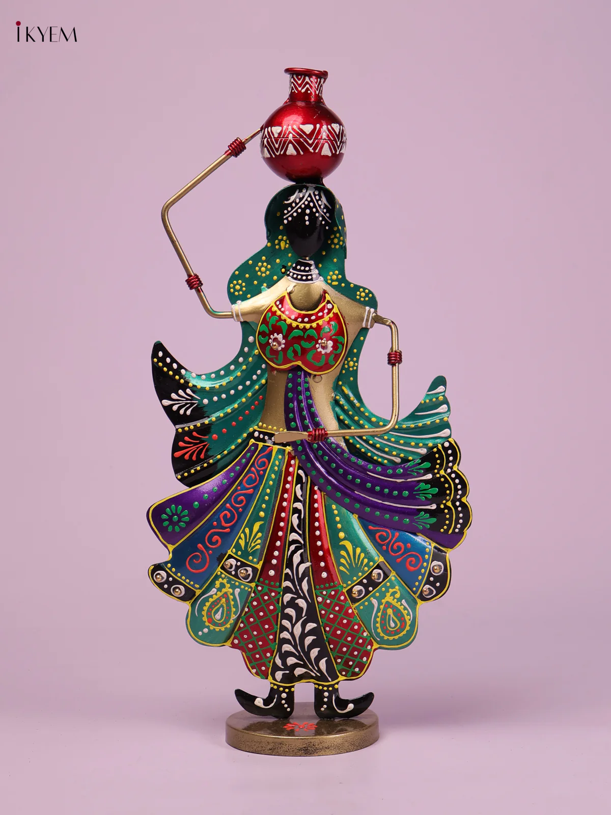 Metal Rajasathani Lady Set of 2-KEF29001 - Image 3
