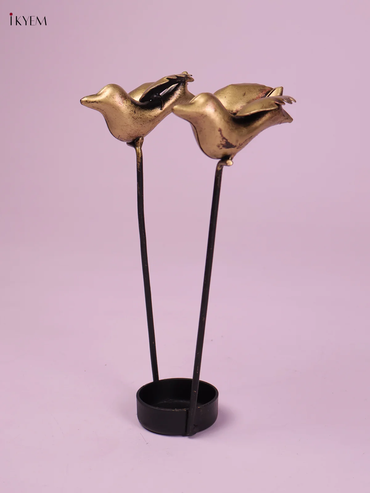 Metal latern With Bird T-Lite-KEF29016 - Image 3