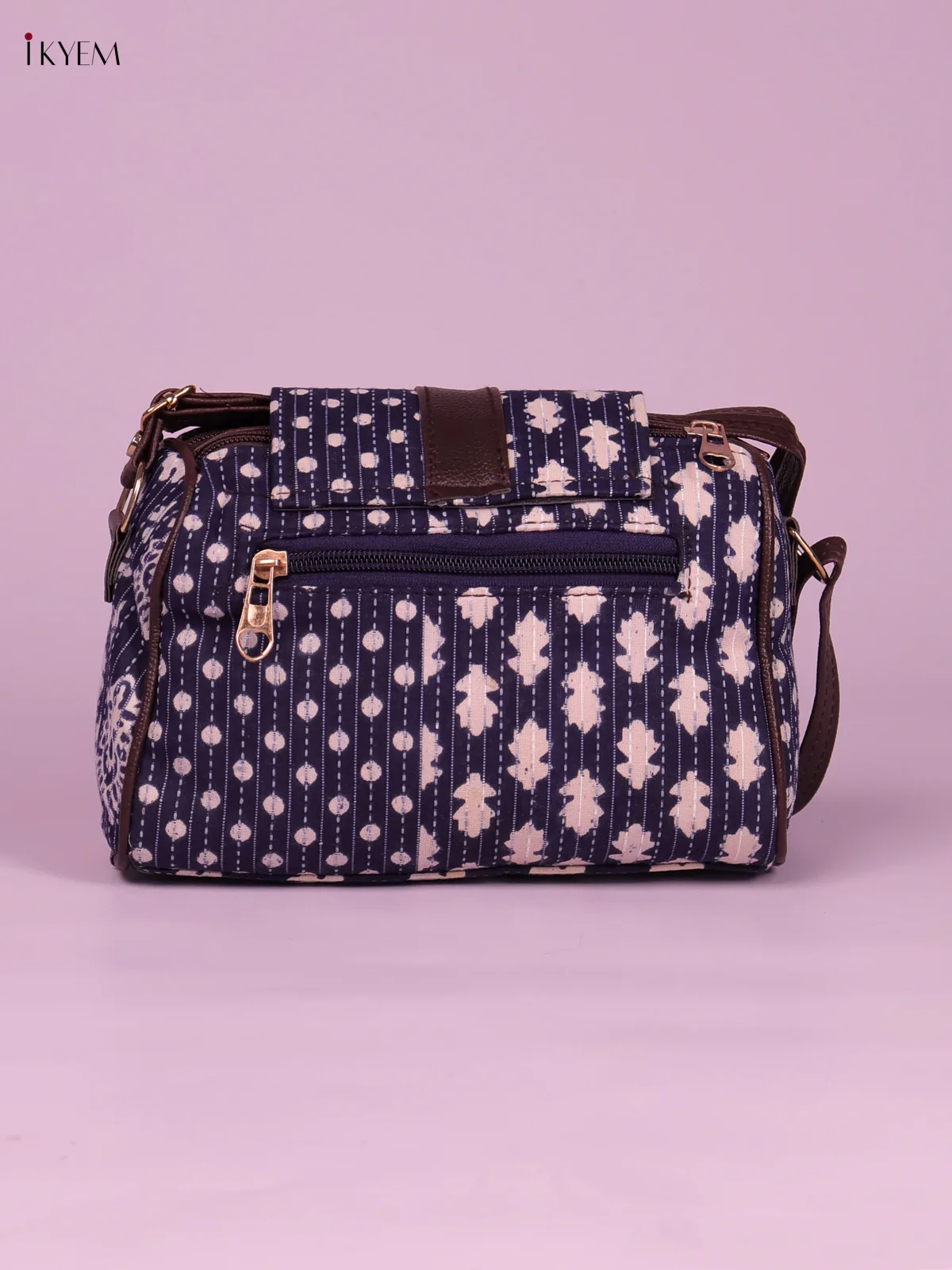 Printed Sling Bag -White&Blue-KEG02028 - Image 2