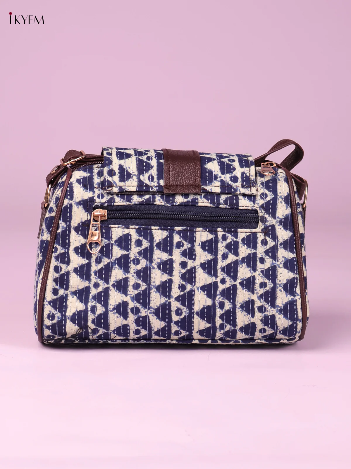 Printed Sling Bag -Blue&White-KEG02034 - Image 2