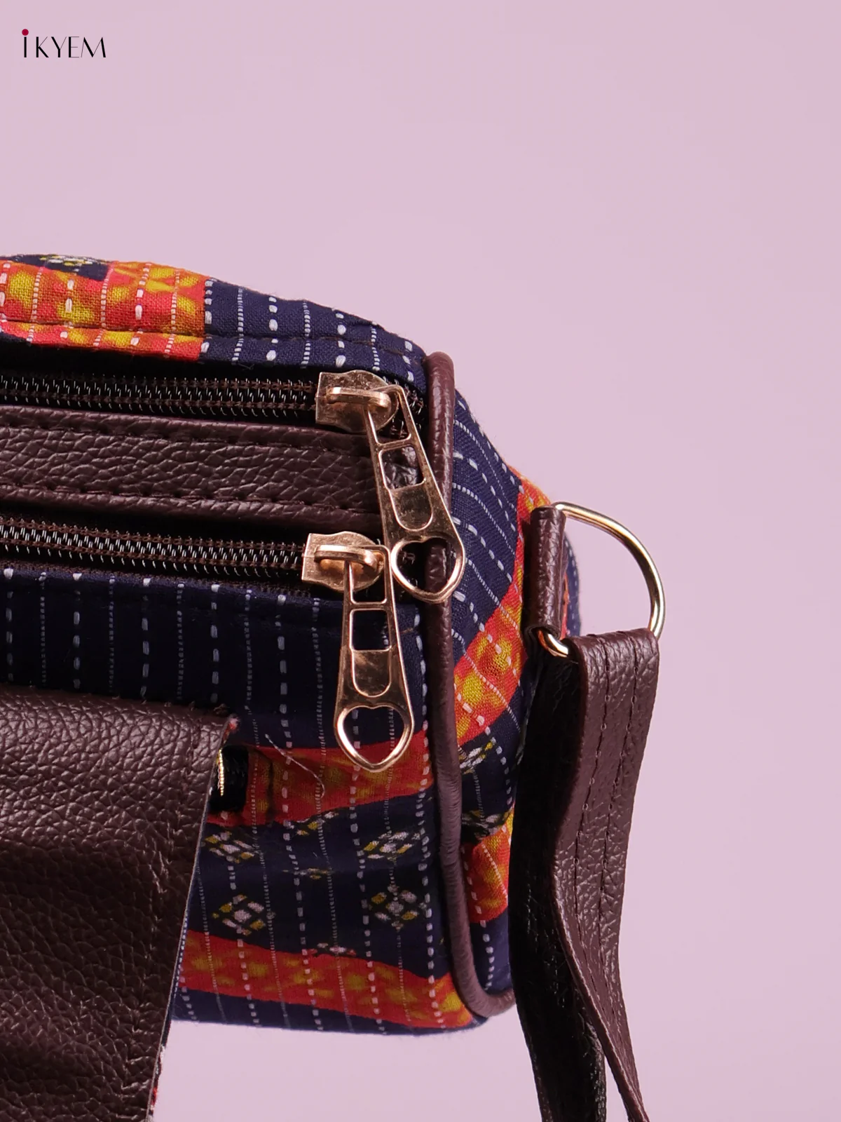 Printed Sling Bag -Dark Blue-KEG02038 - Image 3