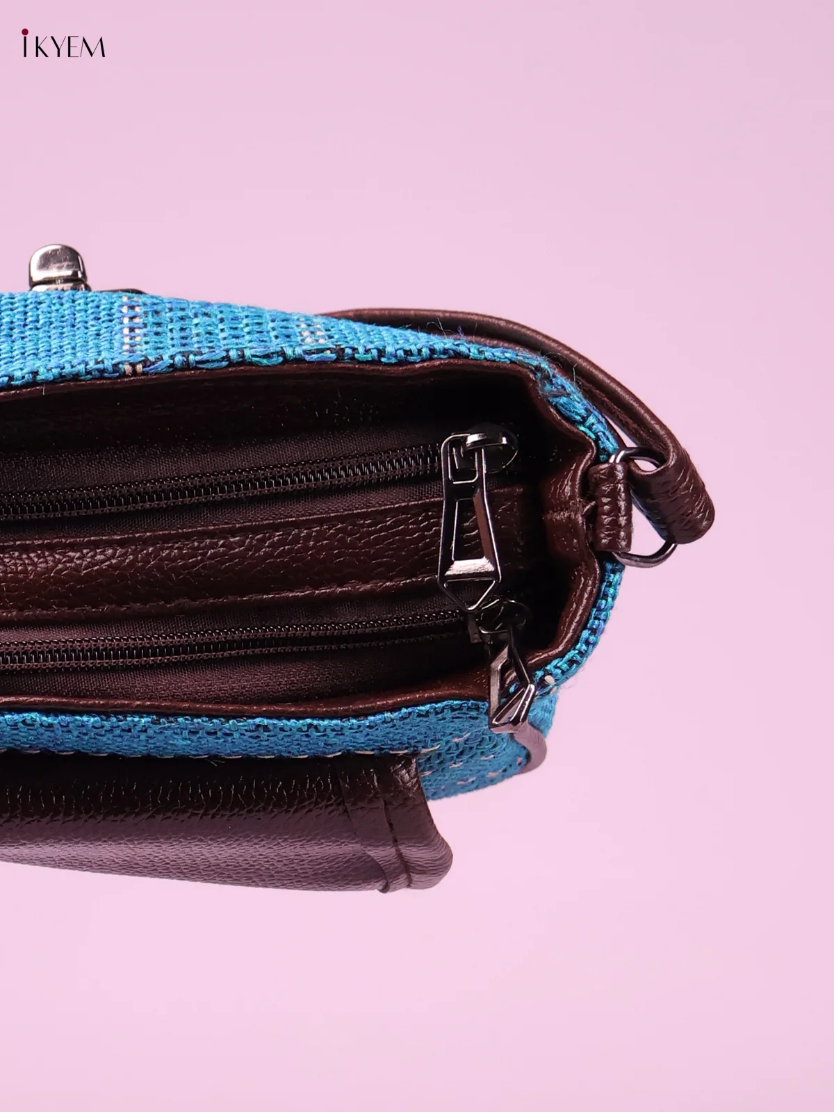 Printed Sling Bag -Blue-KEG02065 - Image 3