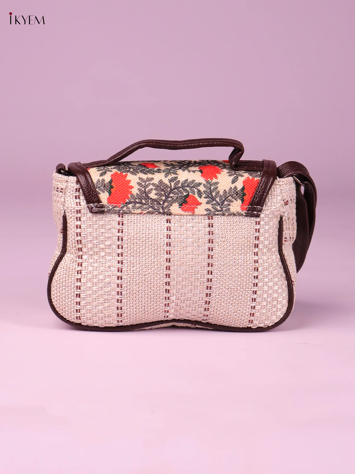 Printed Sling Bag -White-KEG02069 - Image 2