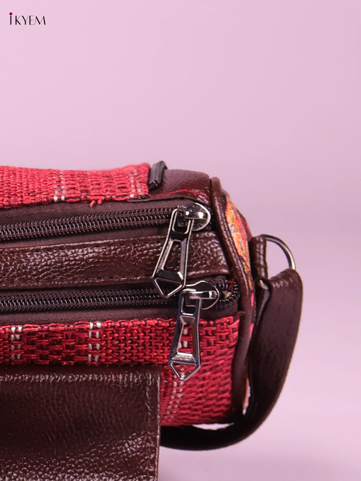 Printed Sling Bag -Red&Black-KEG02072 - Image 3