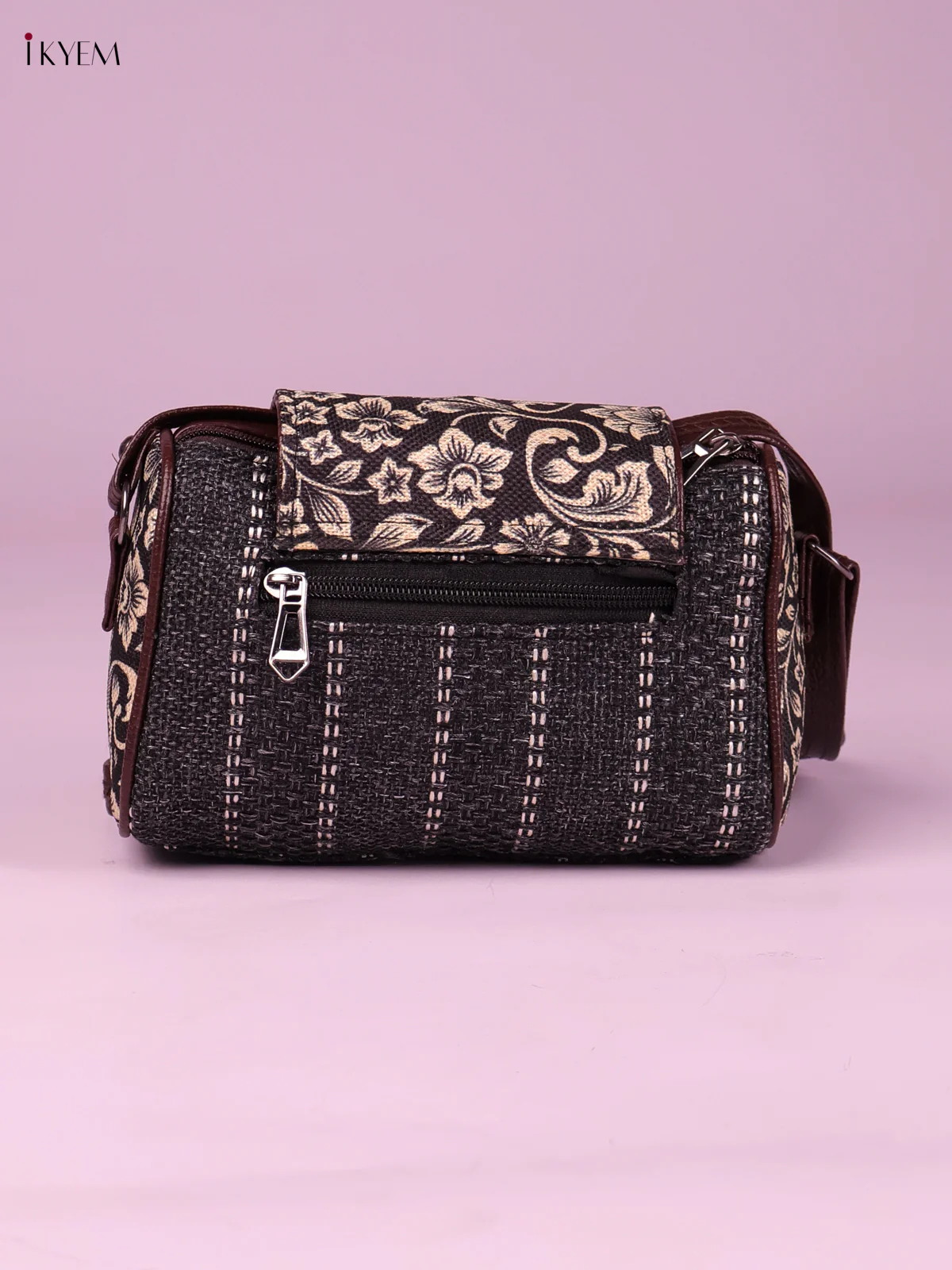 Printed Sling Bag -Black&White-KEG02075 - Image 2