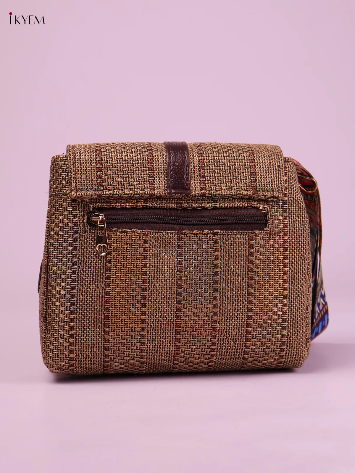 Printed Sling Bag -CoffeeBrown-KEG02079 - Image 2