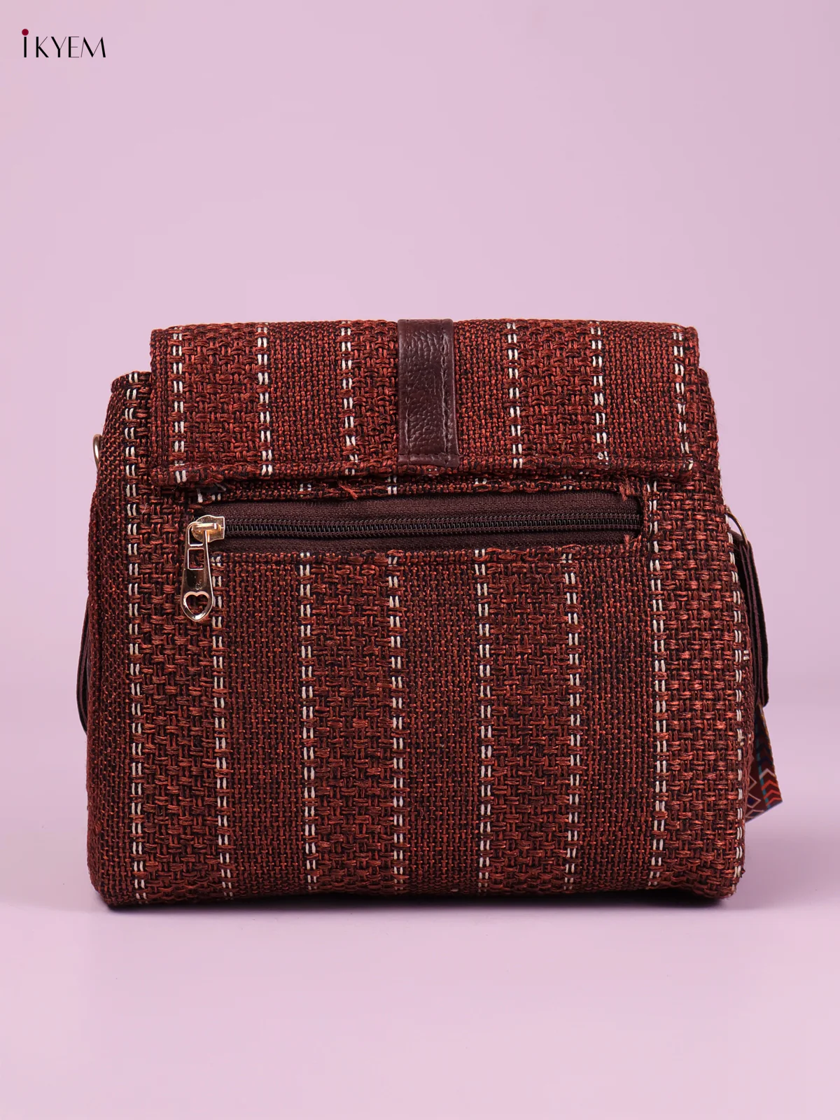 Printed Sling Bag -Maroon-KEG02080 - Image 2