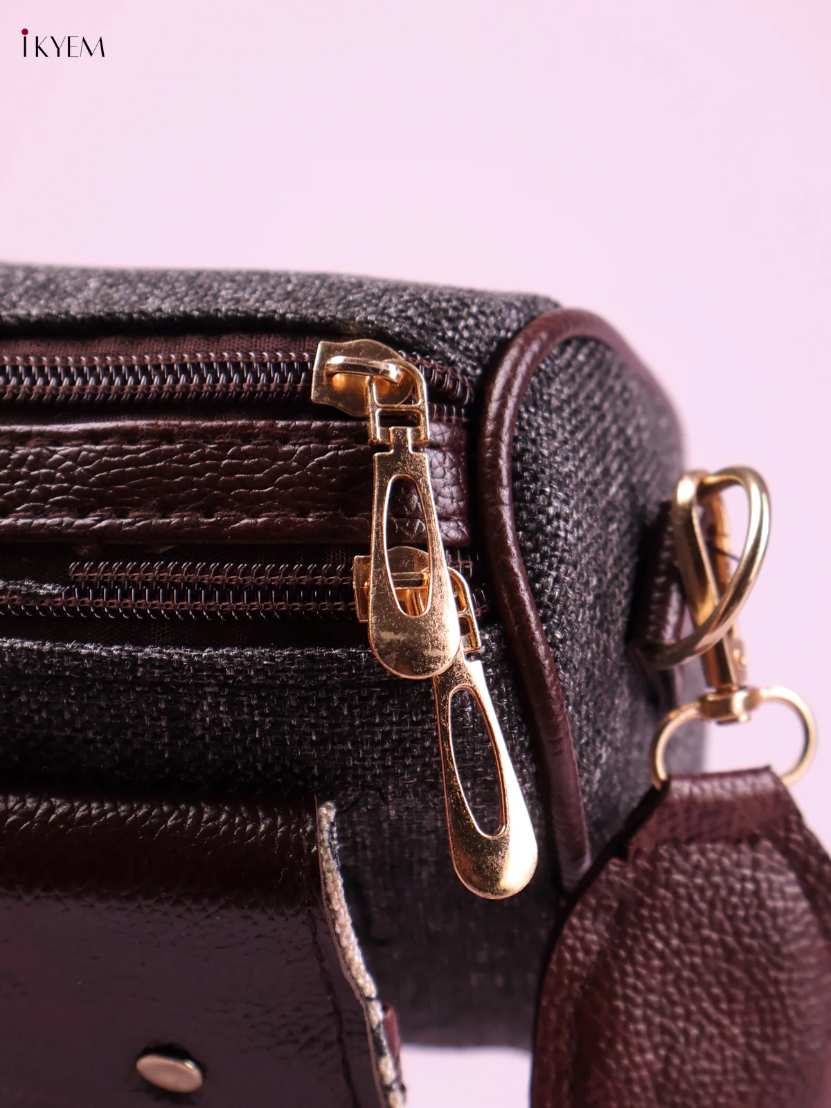 Printed Sling Bag -Gray&Peach-KEG02091 - Image 3